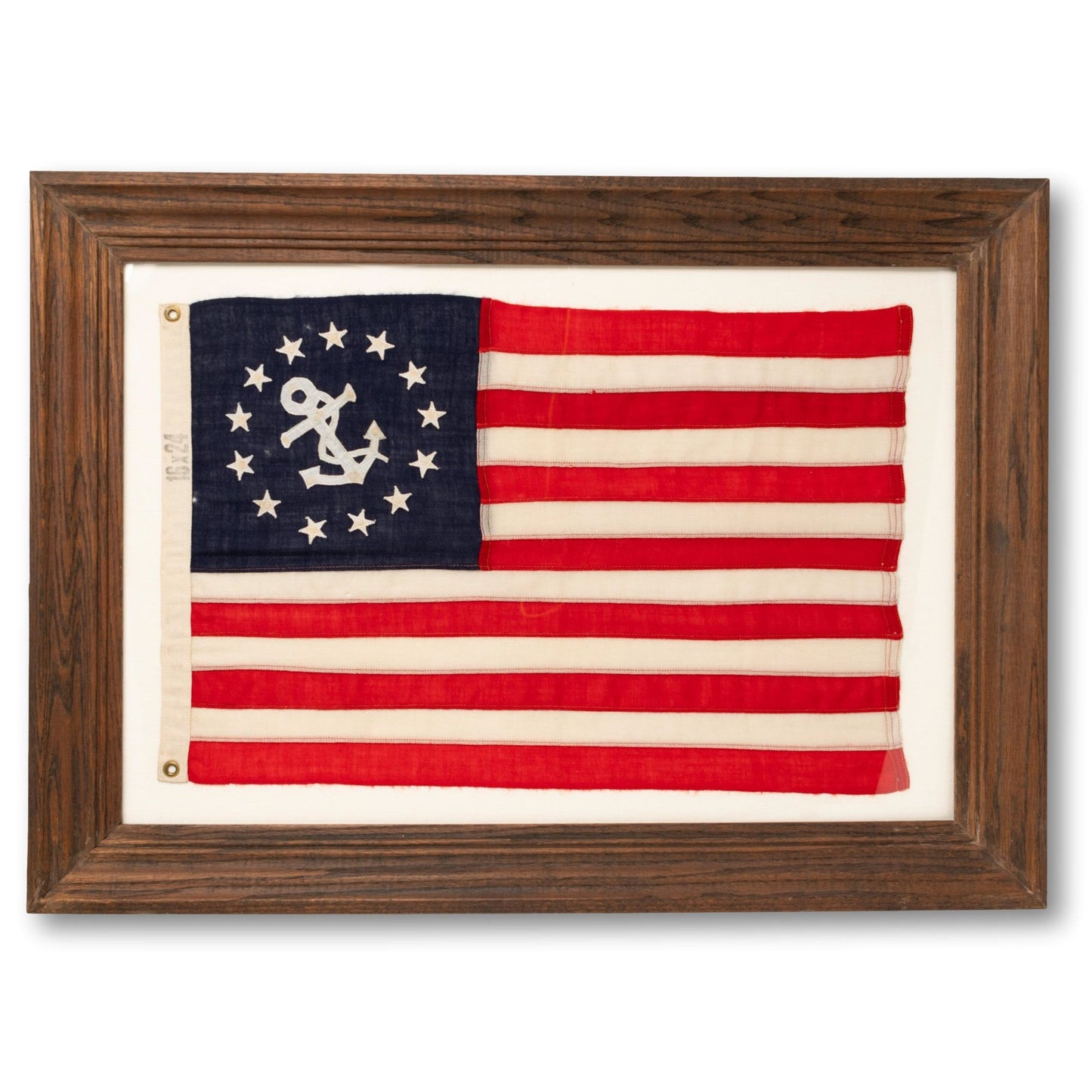 Framed Wool Yacht Ensign