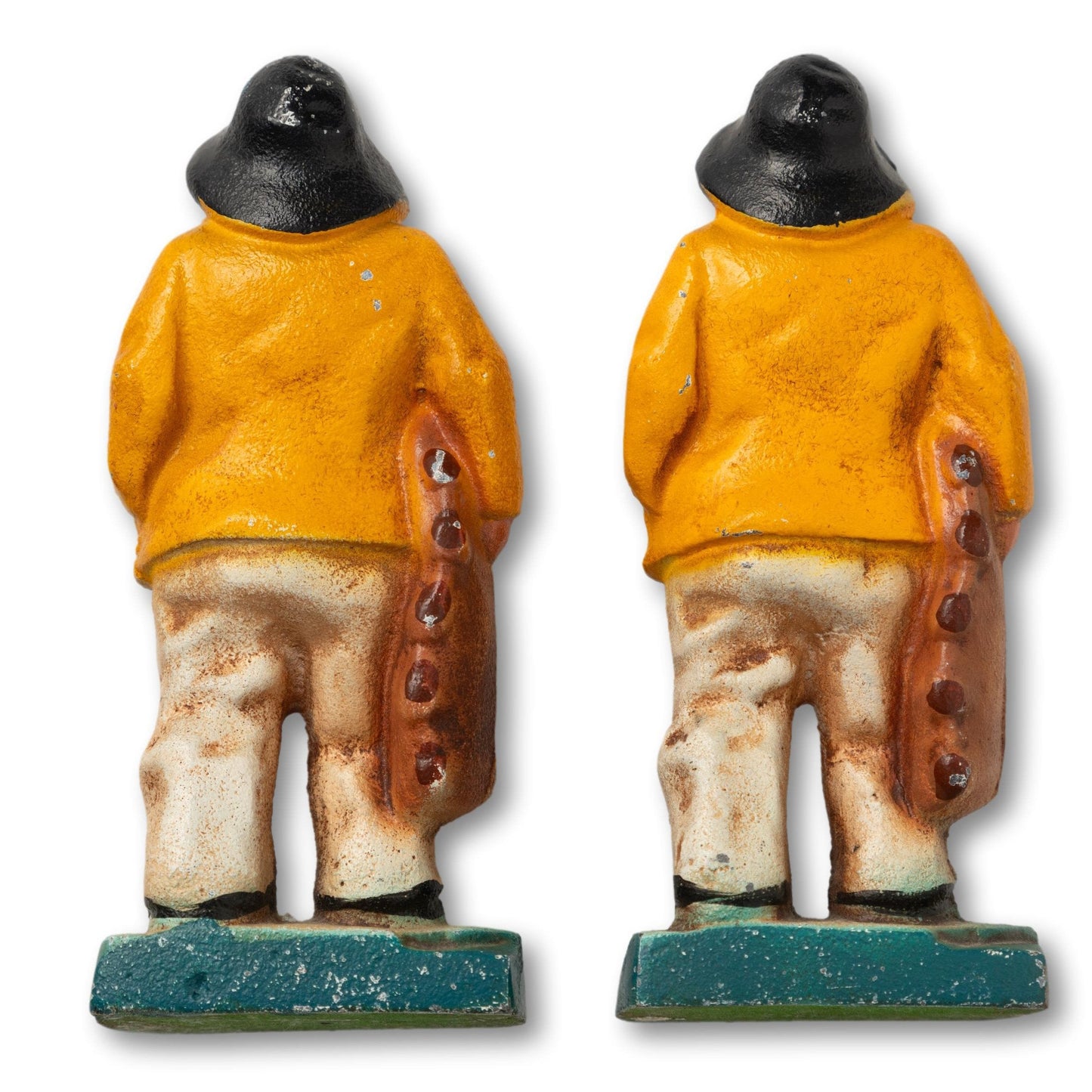 Cast Iron Fishermen Book Ends