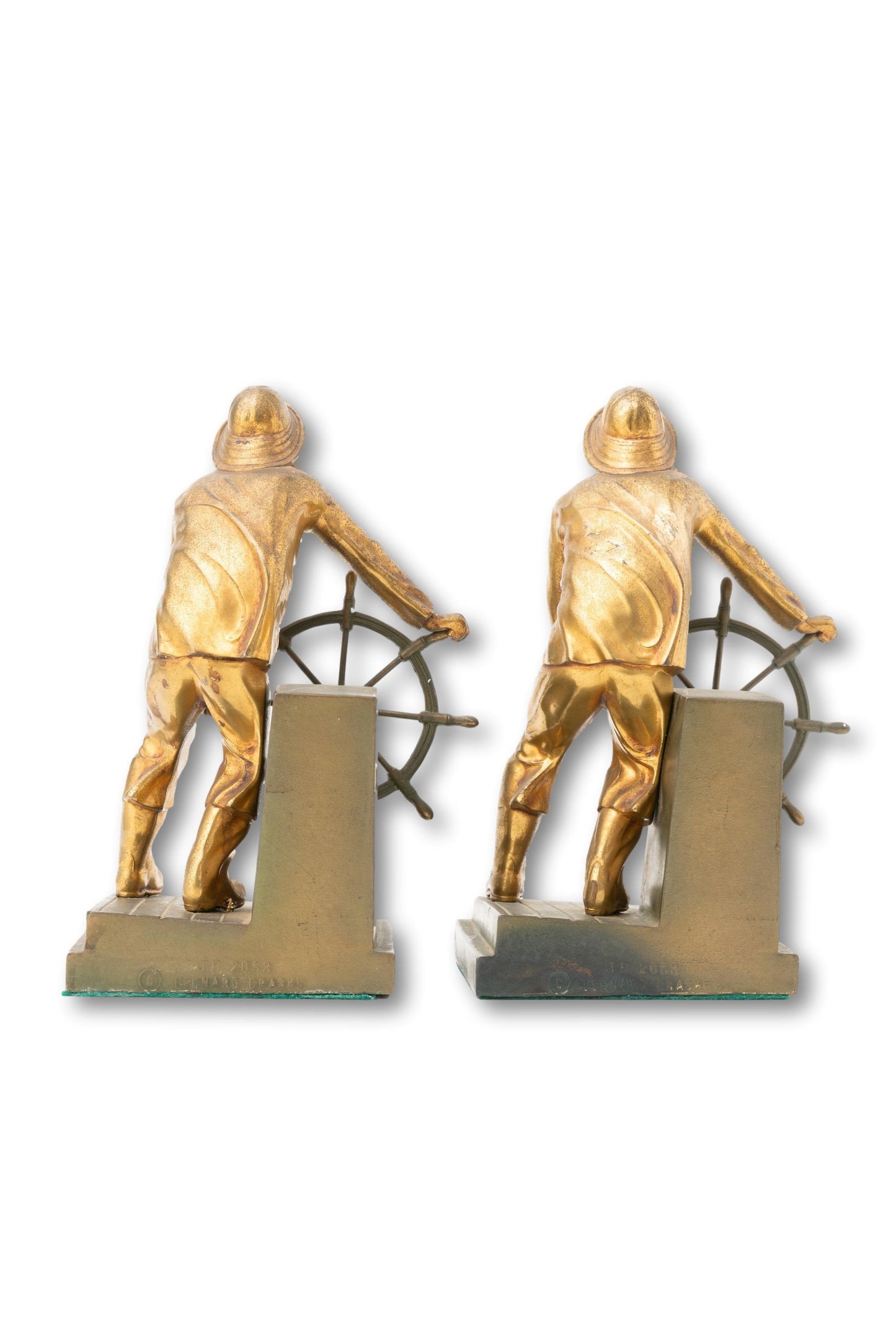 Man at the Wheel Bookends