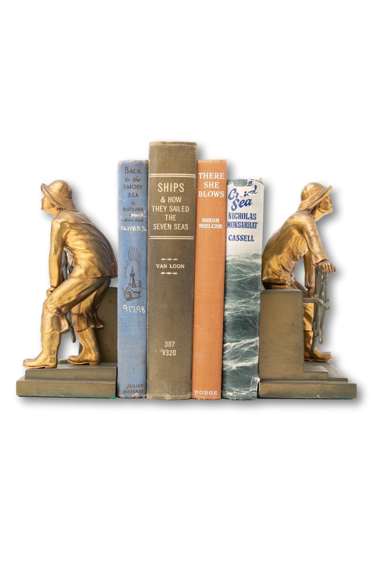 Man at the Wheel Bookends