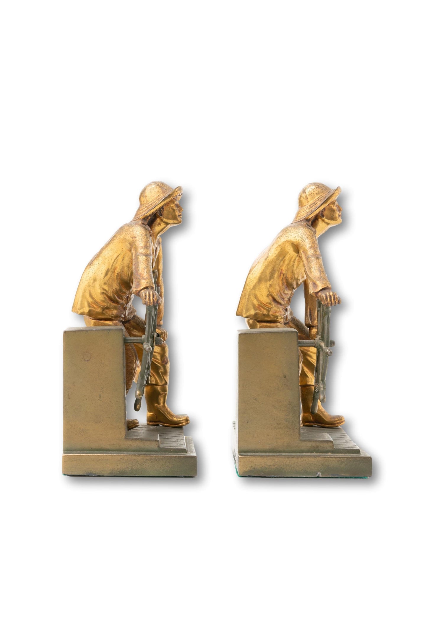 Man at the Wheel Bookends