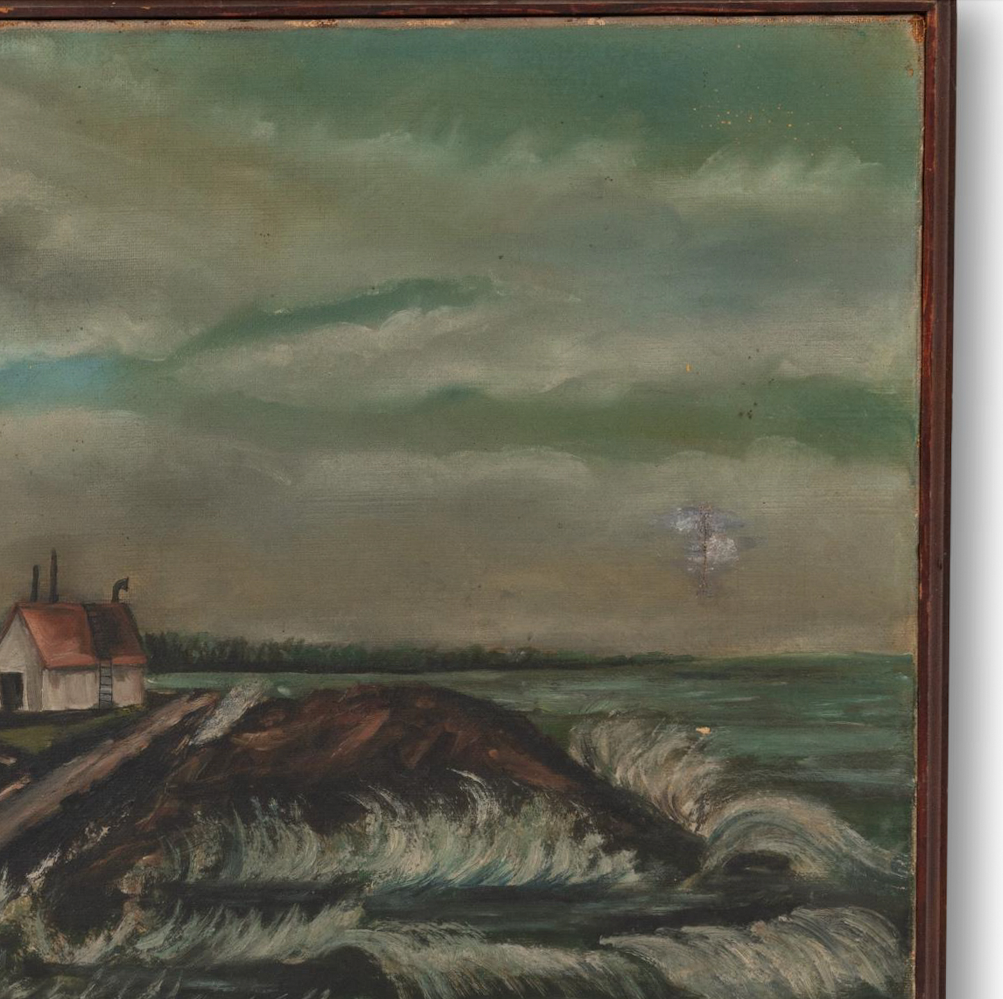 Portland Head Light Primitive Painting