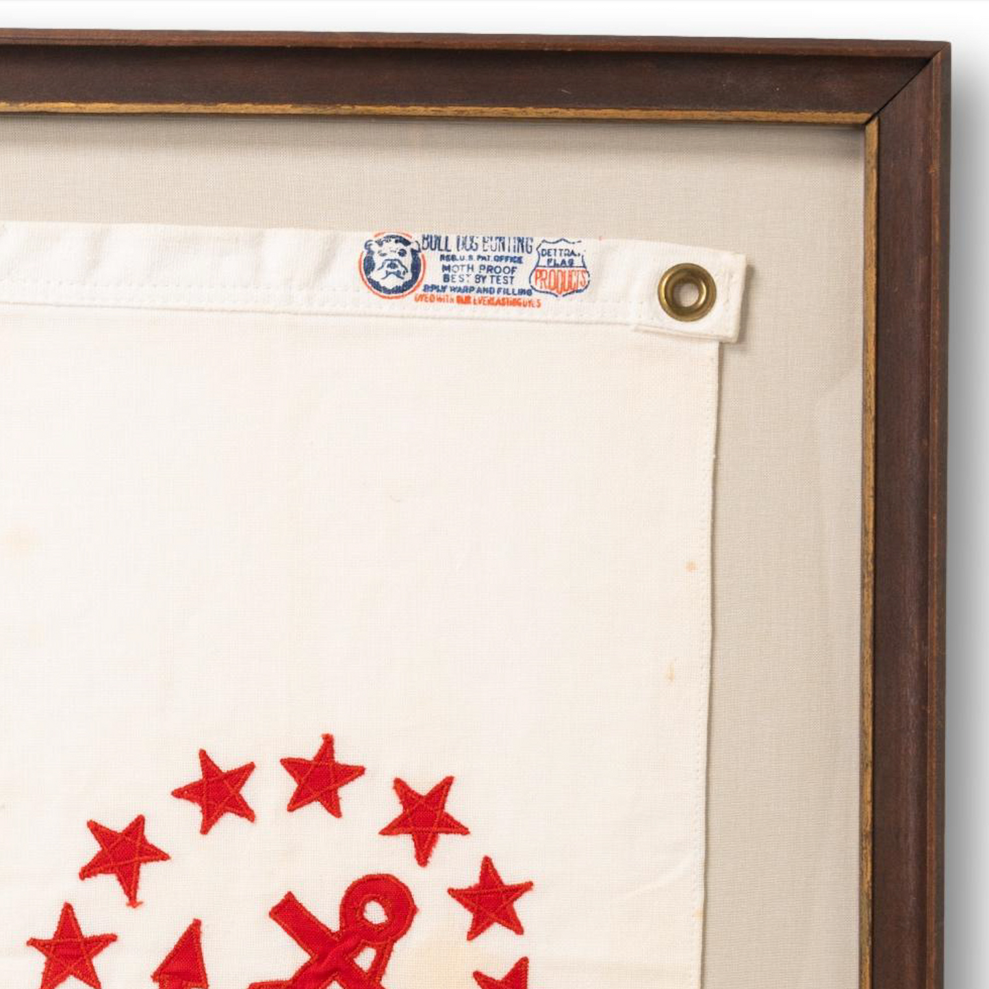 Vertical Framed Rear Commodore Flag