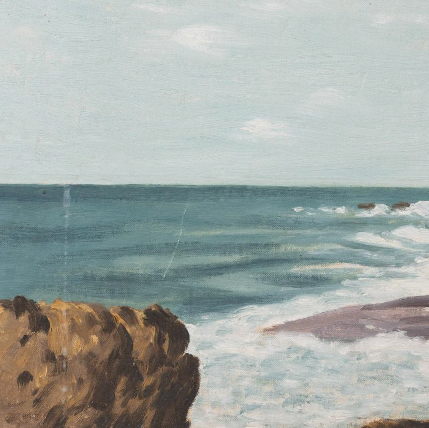 Seascape in Gold Frame