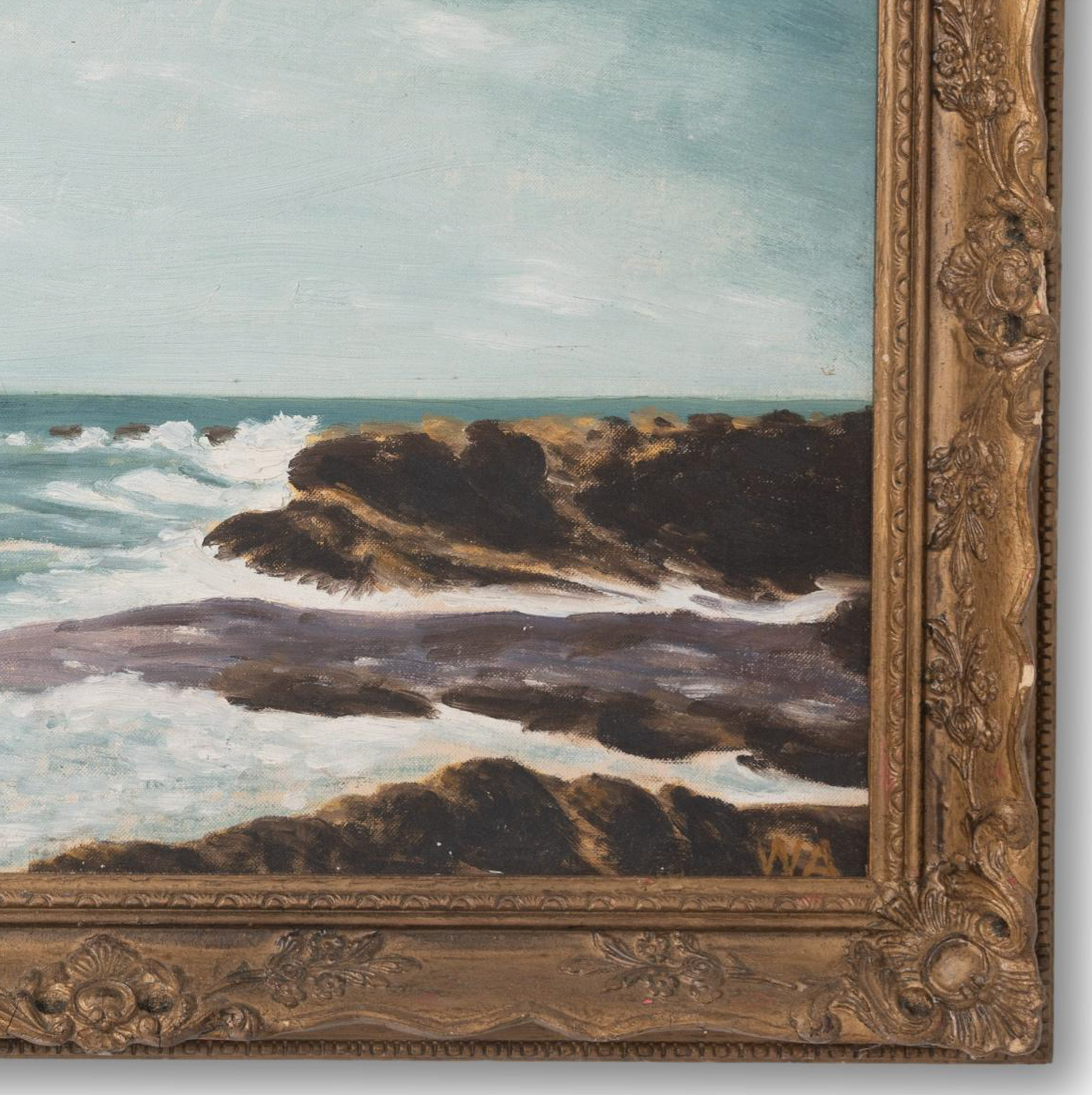 Seascape in Gold Frame