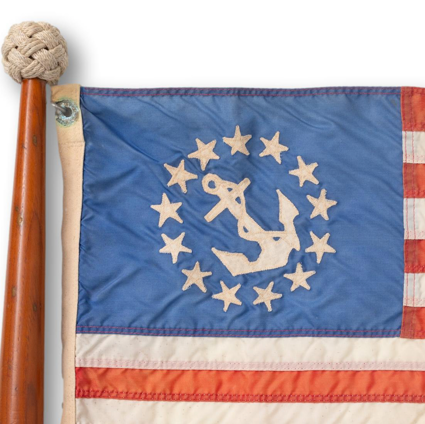 Yacht Ensign on Pole with Ropework