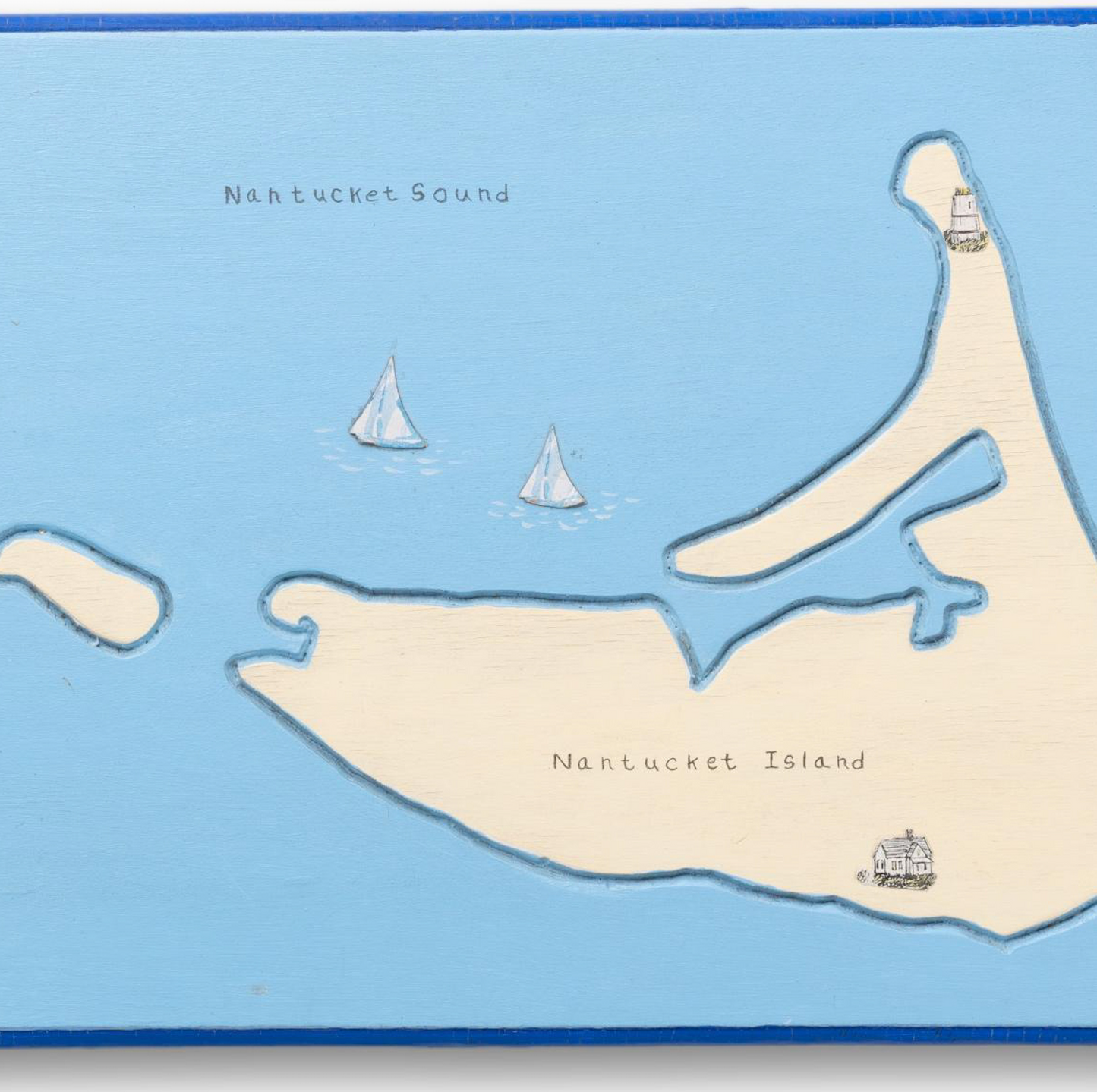 Nantucket Wood Map