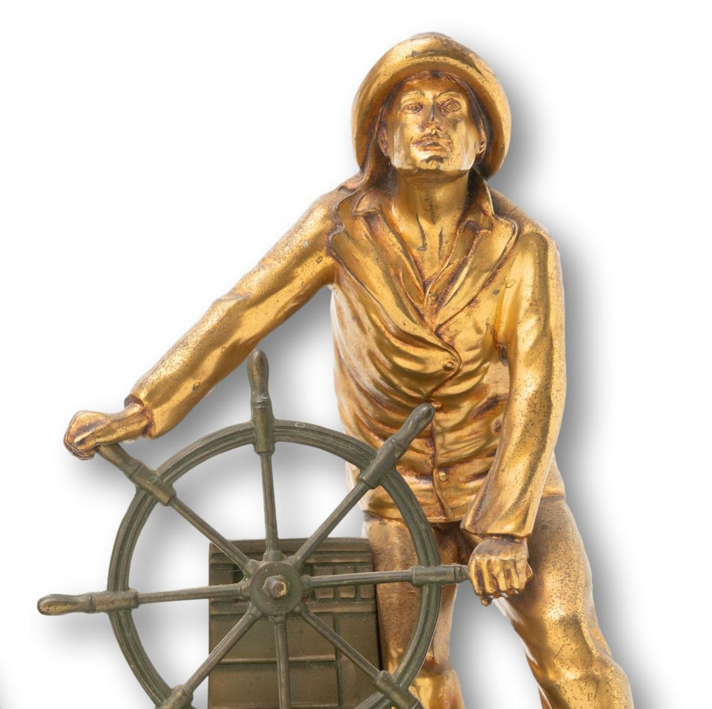 Man at the Wheel Bookends