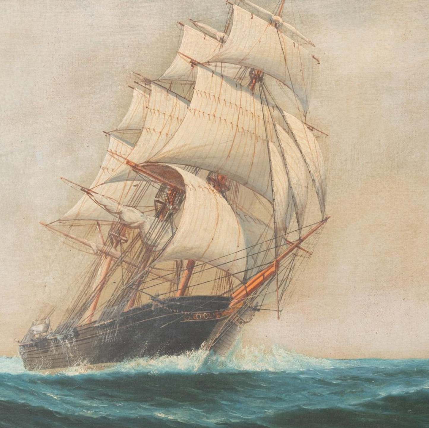 1940s Clipper Painting by Louis Papa Luca