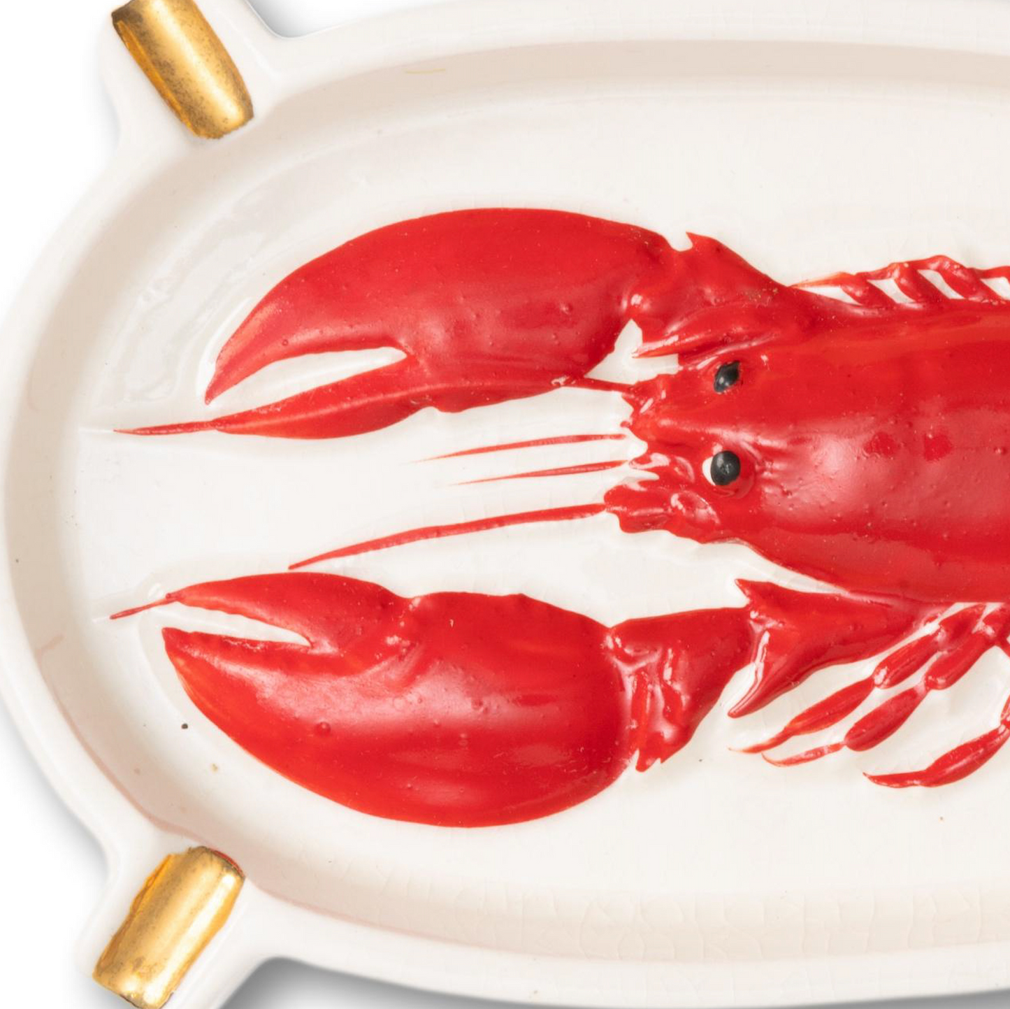 2 Sided Ceramic Lobster Ashtray