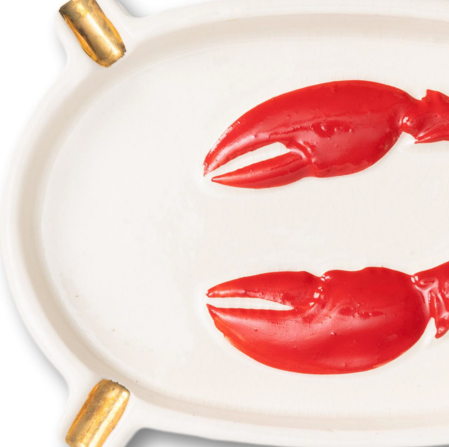 2 Sided Ceramic Lobster Ashtray