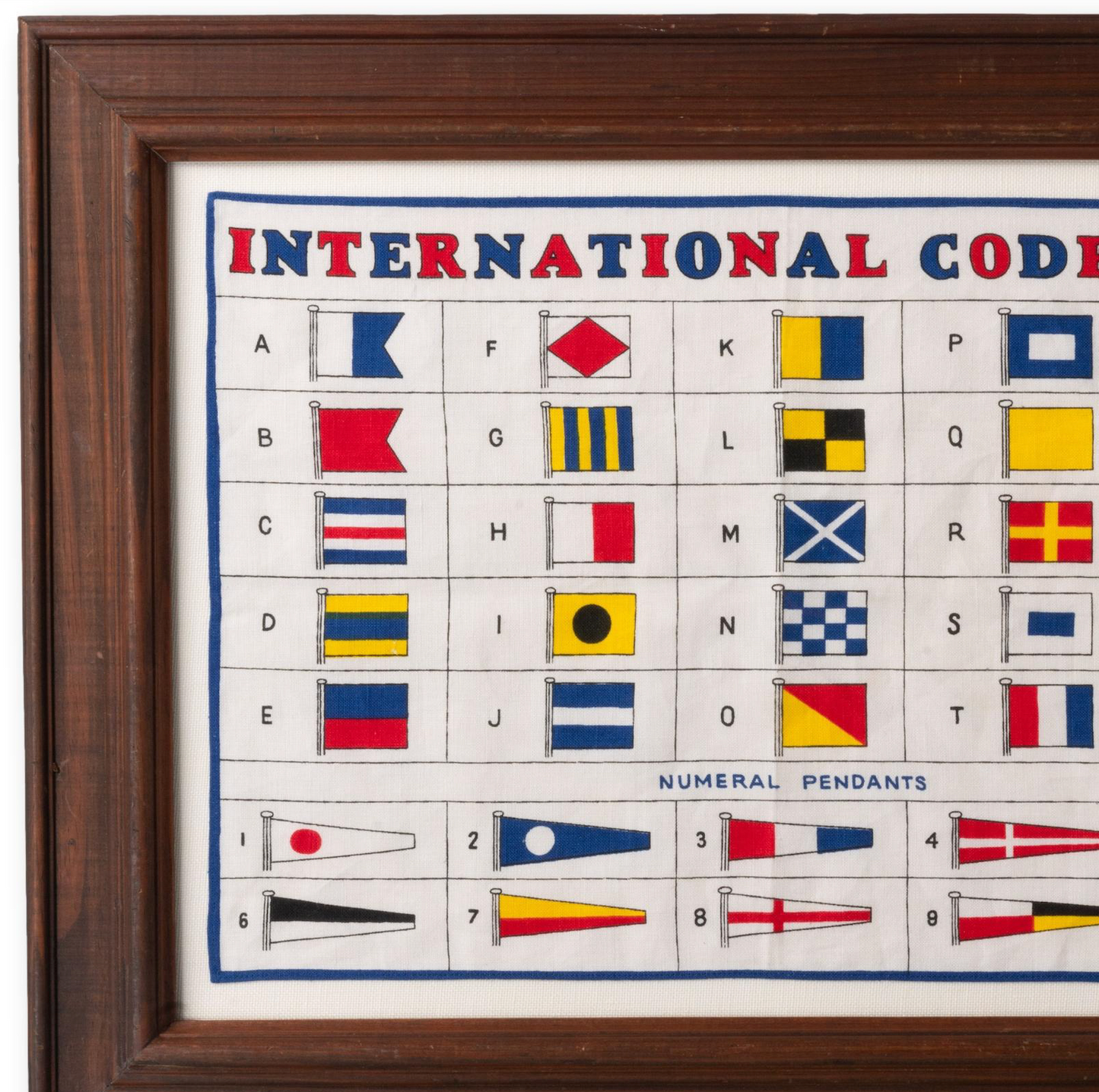 Framed International Codes Linen