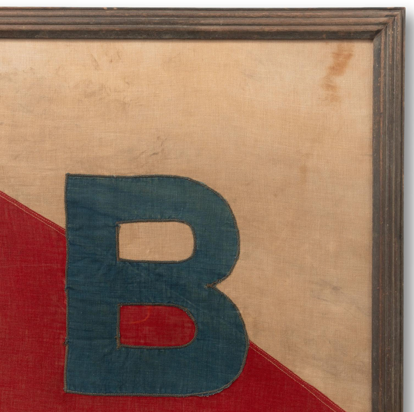 Large Framed "B" Flag