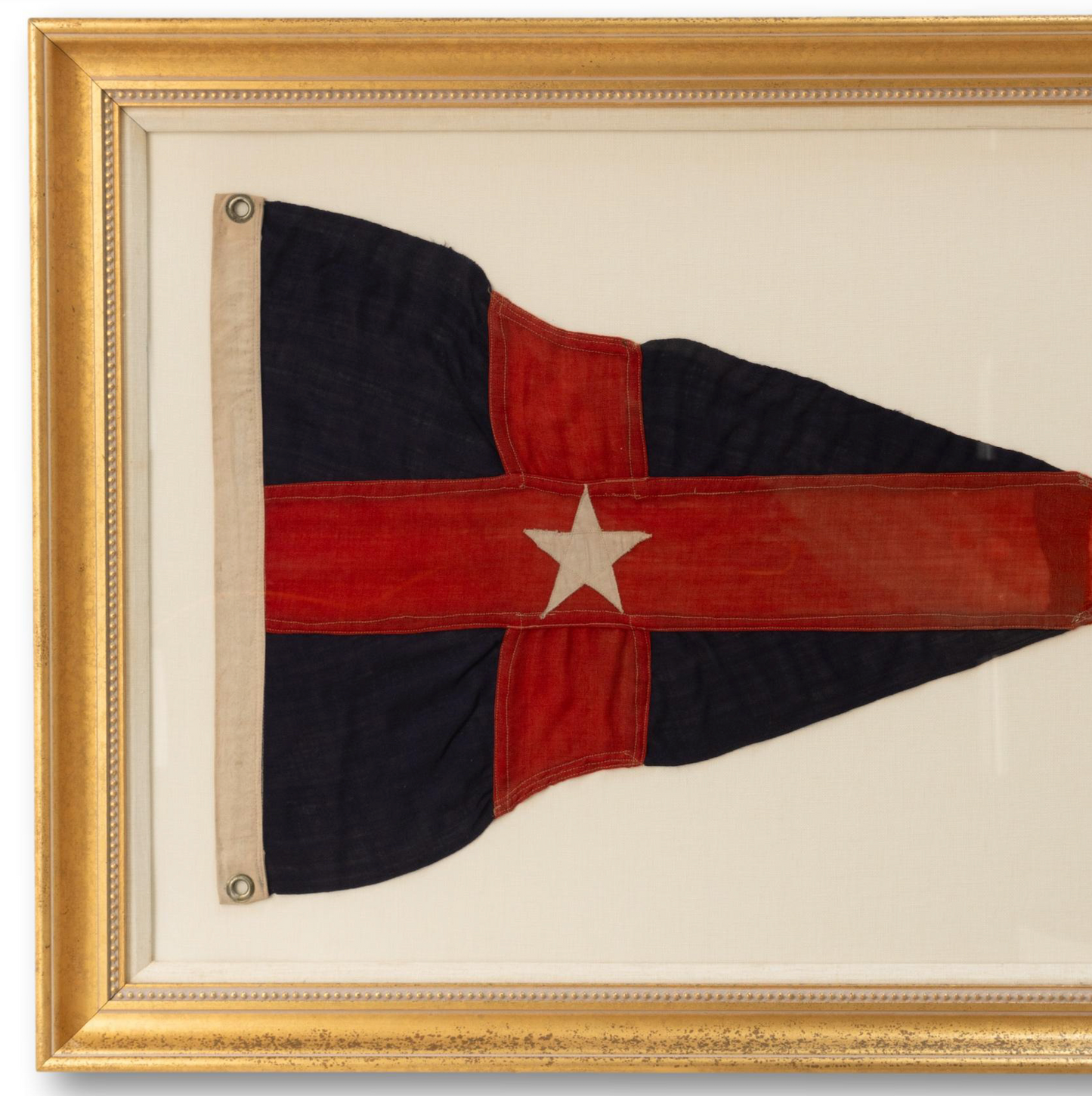 Large Framed 1920s NYYC Burgee