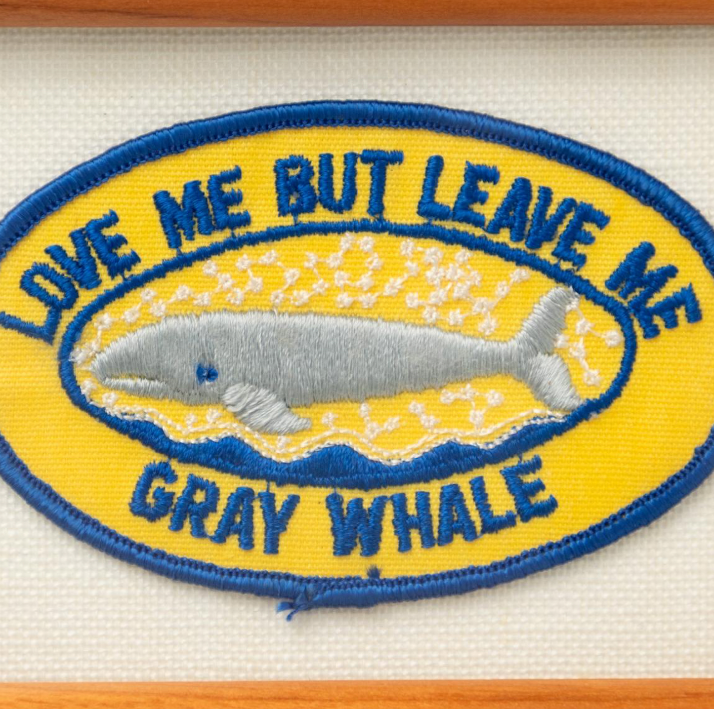 Framed 1970s Whale Patch