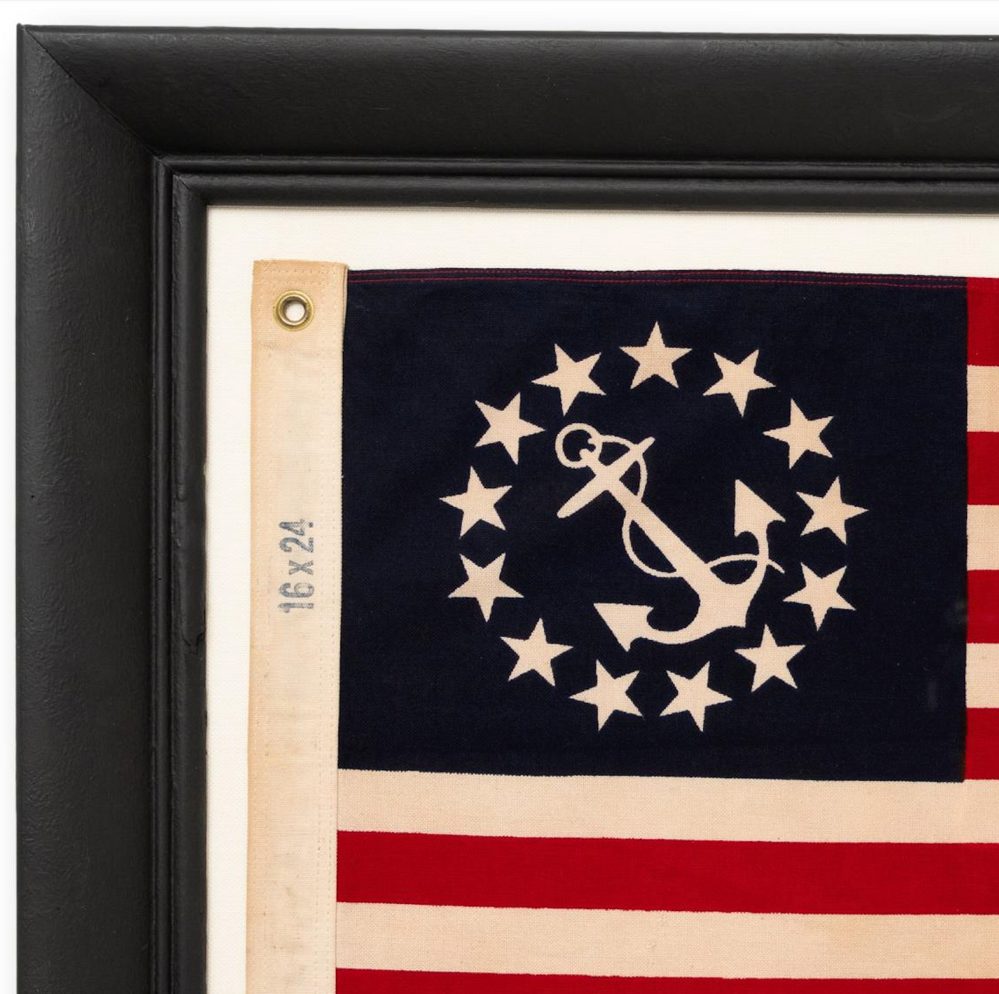 Framed Cotton Yacht Ensign