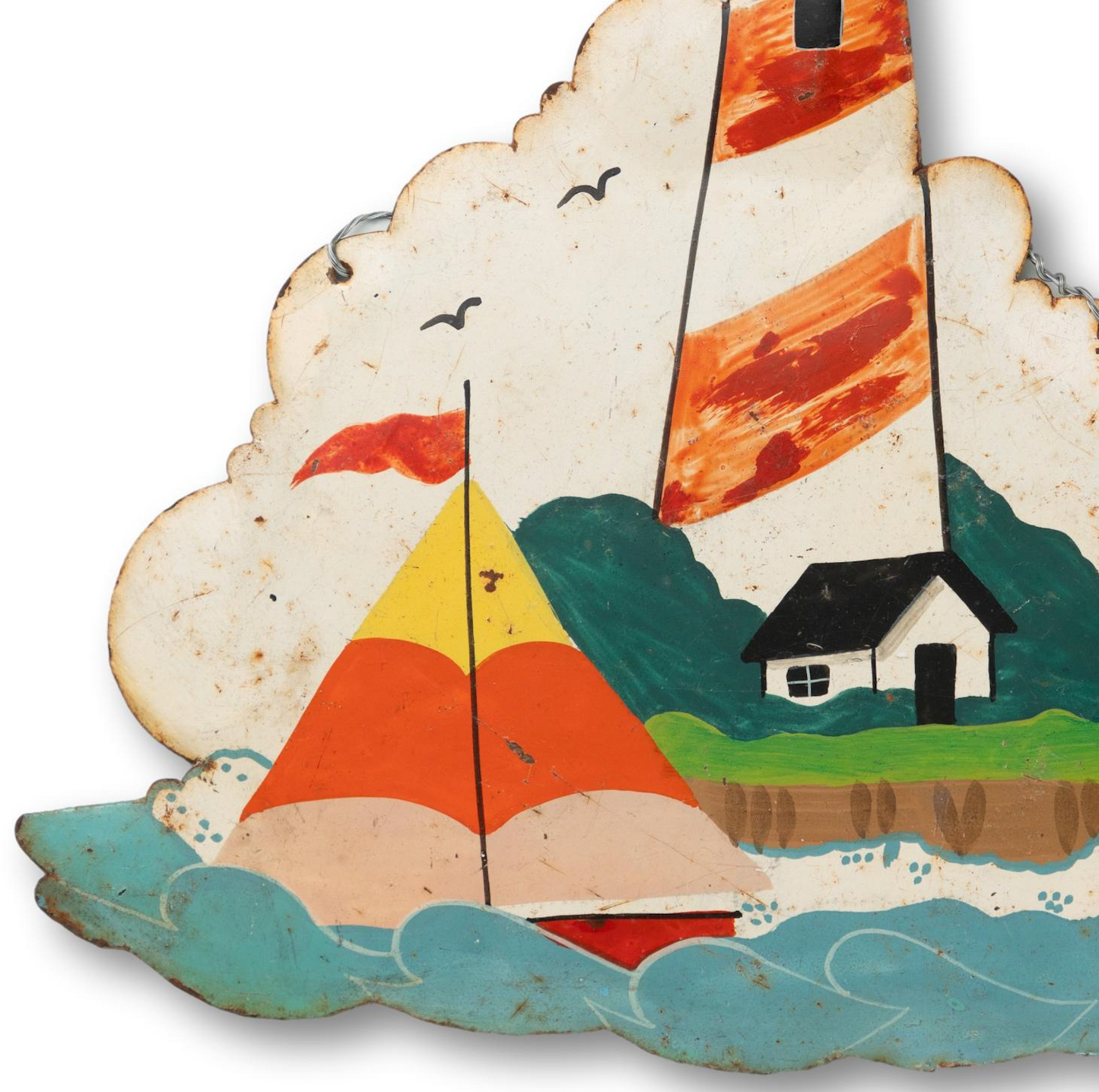 Tin Nautical Scene
