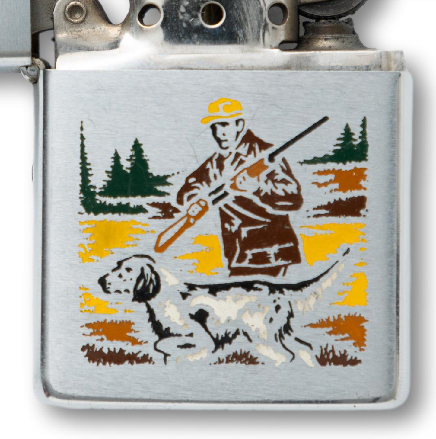 Hunter w. Dog Zippo