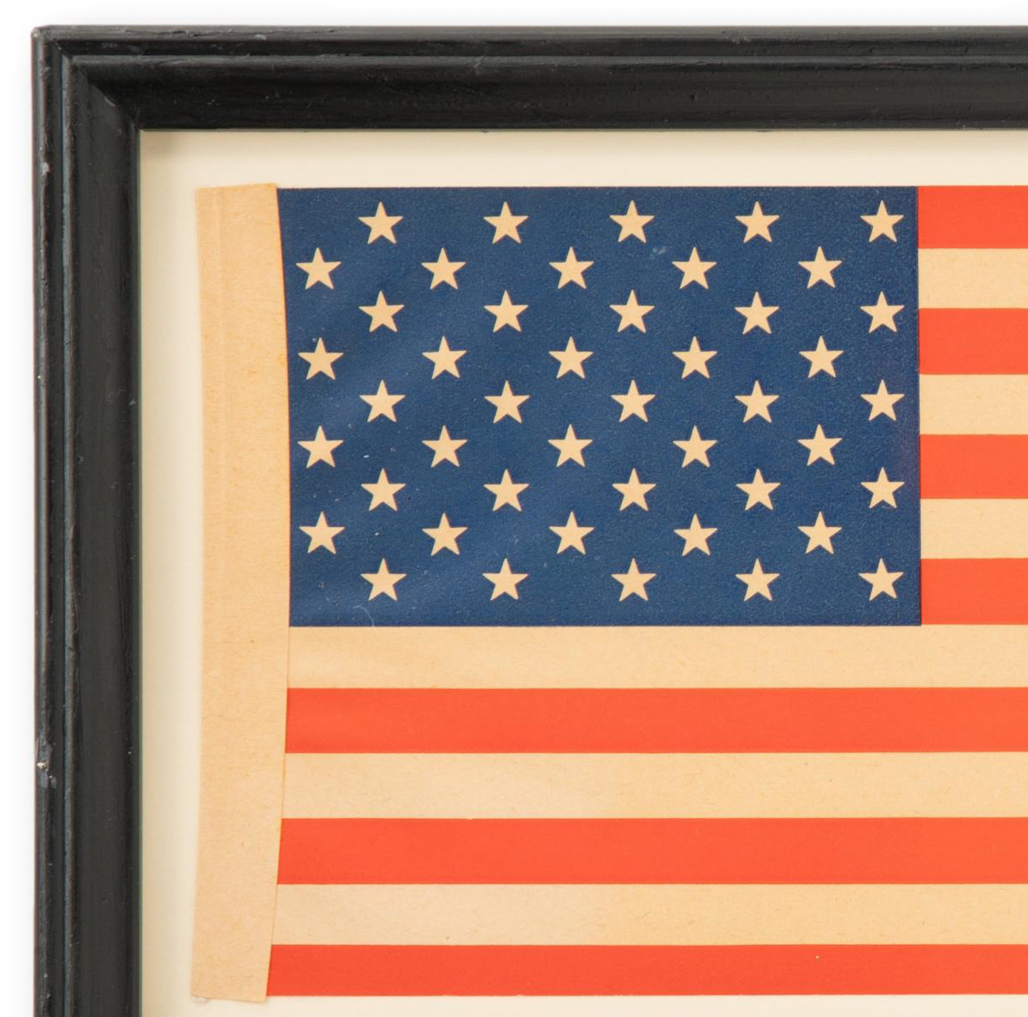 Small Framed 45 Star Paper Flag