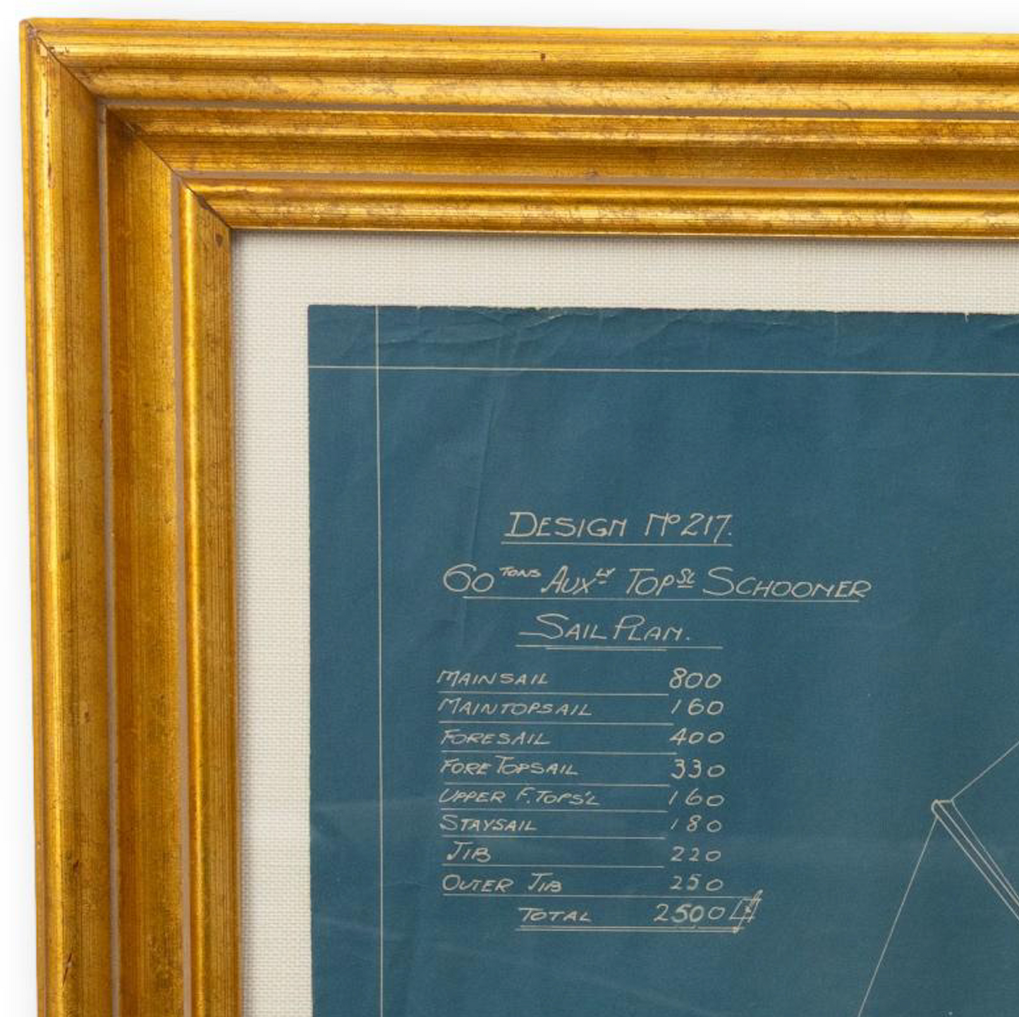 1930s Schooner Blueprint