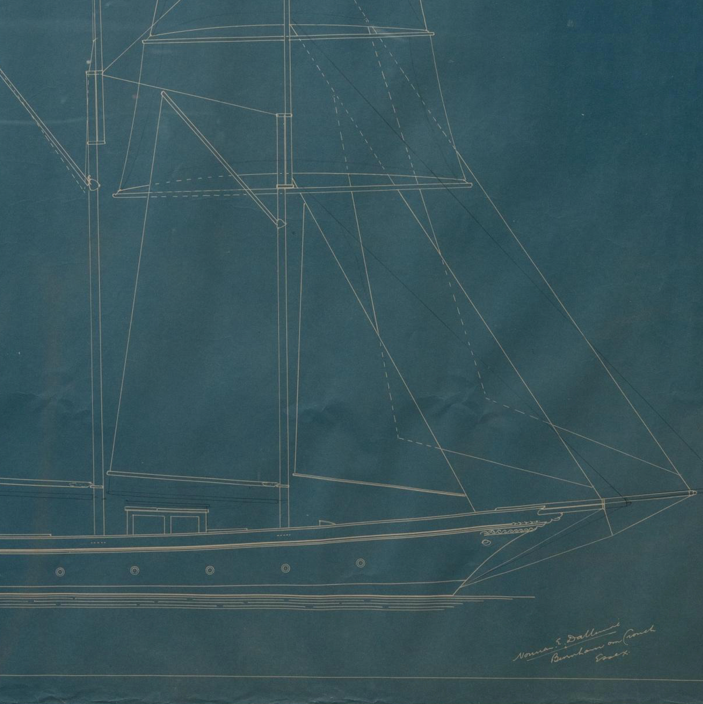 1930s Schooner Blueprint