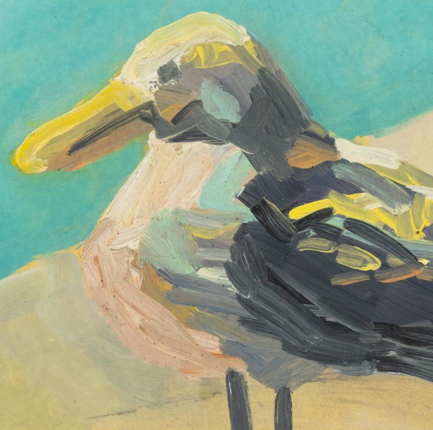 Bright Seagull Painting