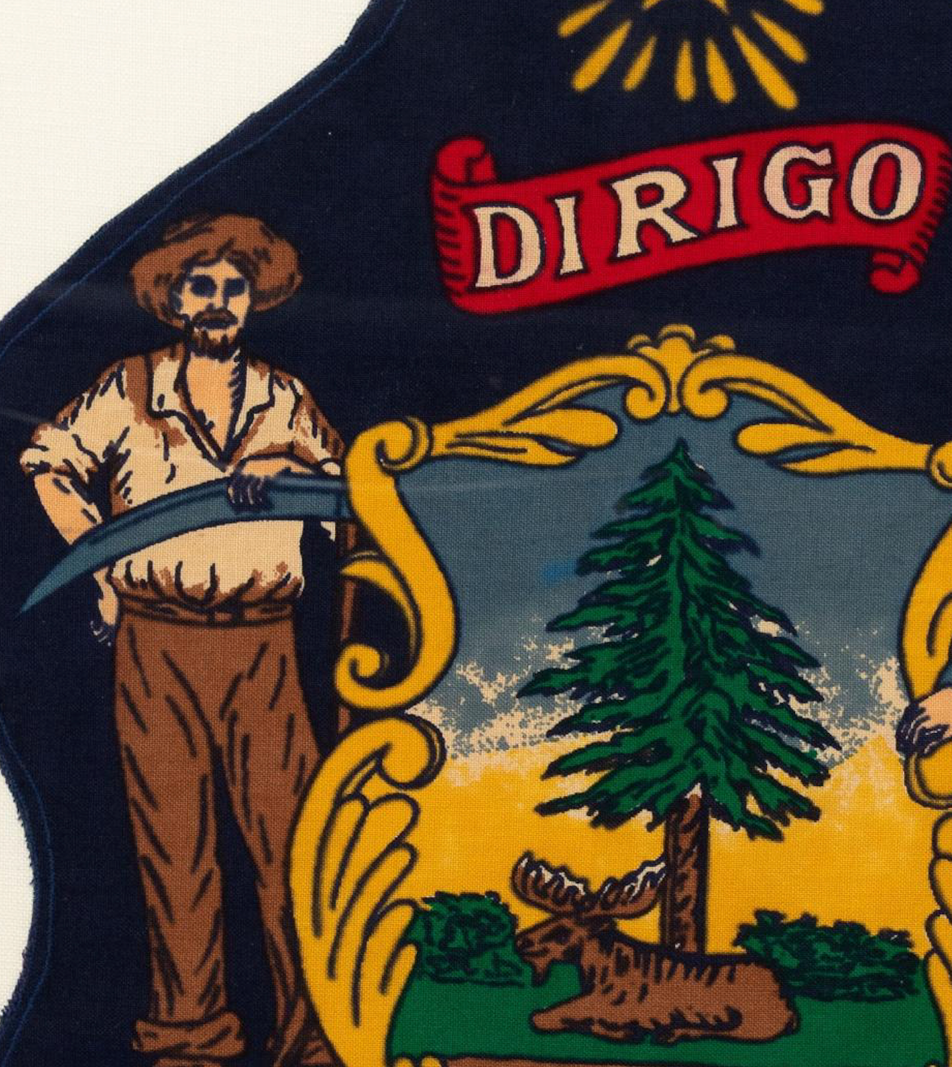 XL Framed Maine "Dirigo"