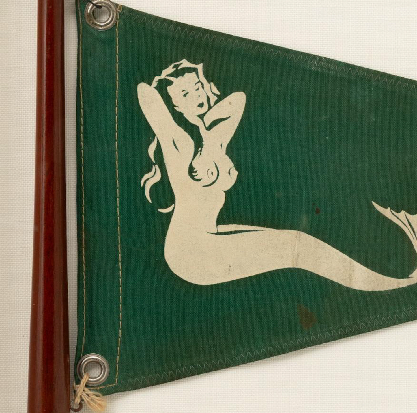 Mermaid Flag in Shadow Box