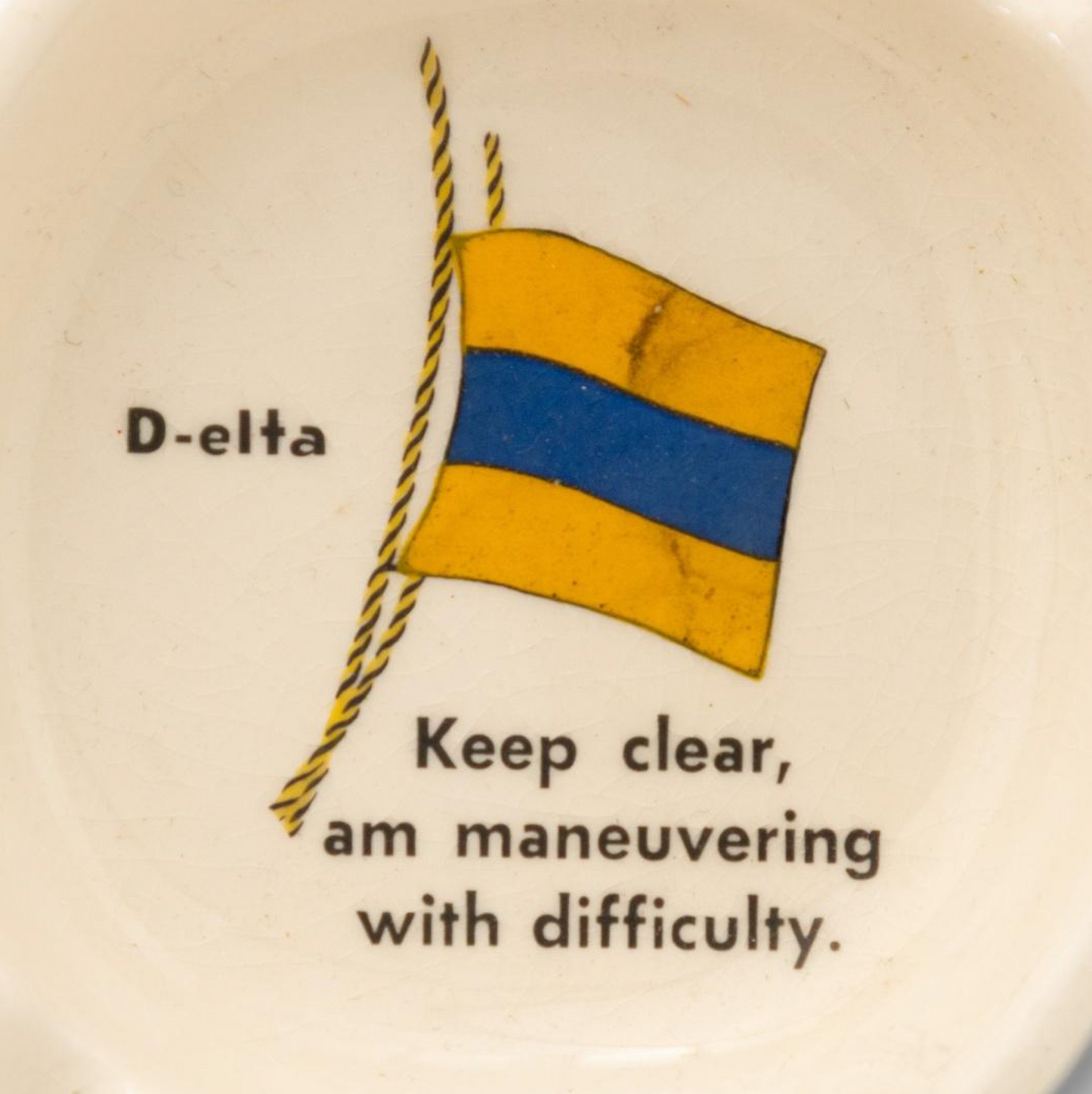 Vintage Signal Flag Ashtray
