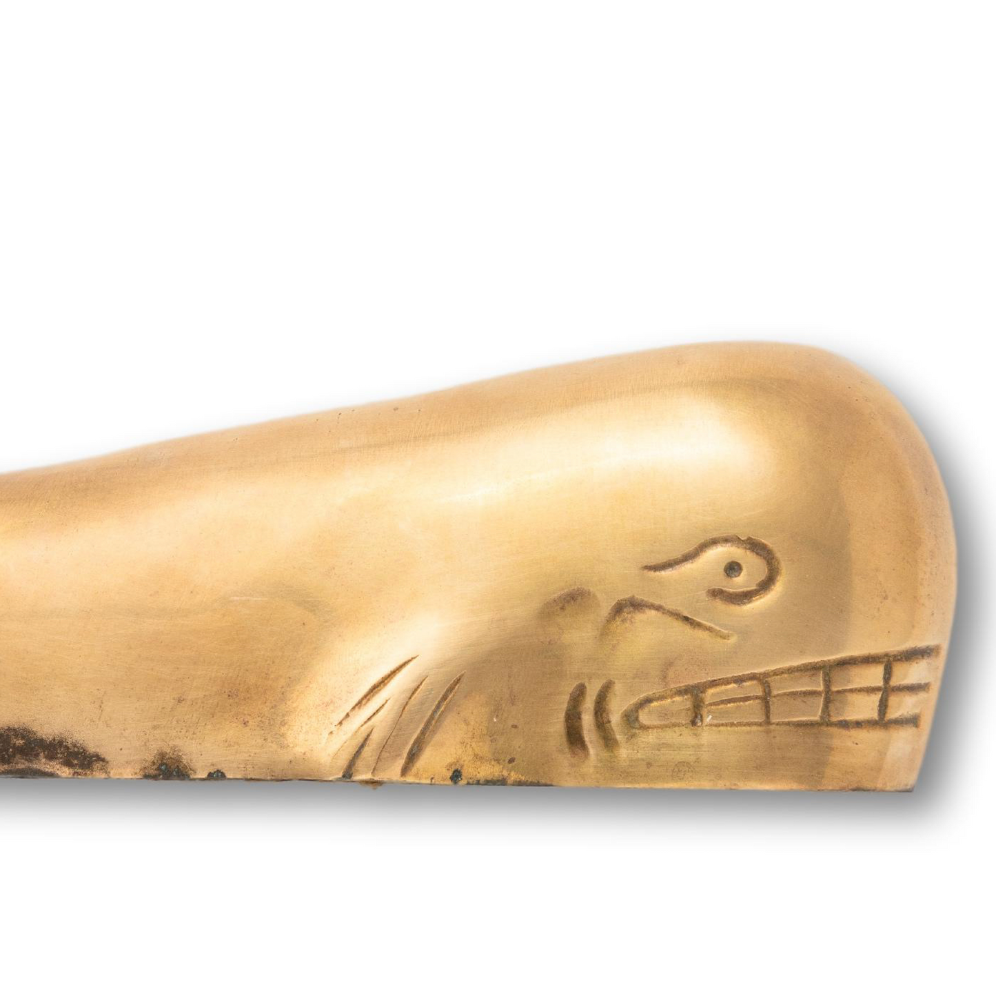 Medium Brass Whale