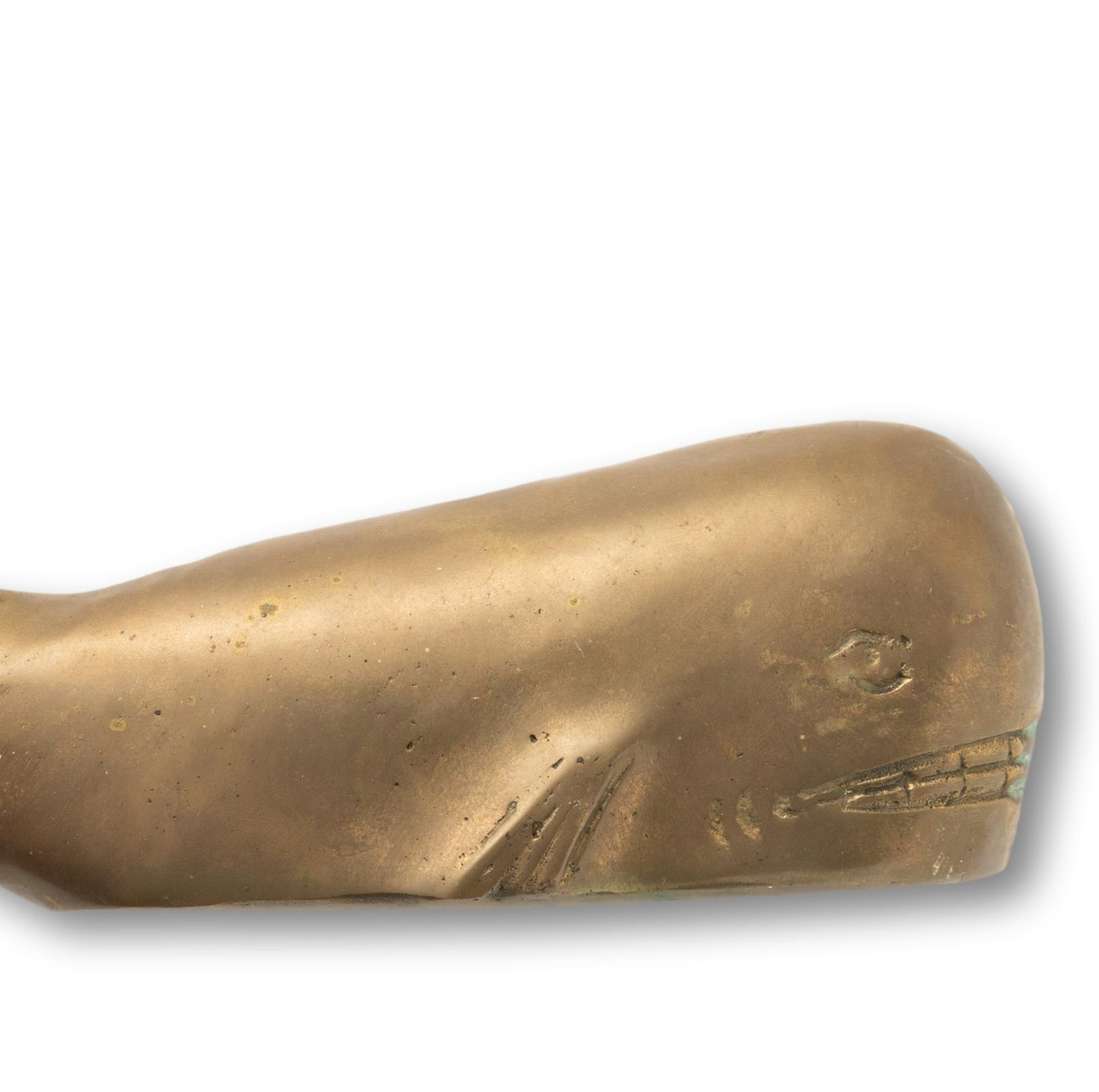 Medium Brass Whale
