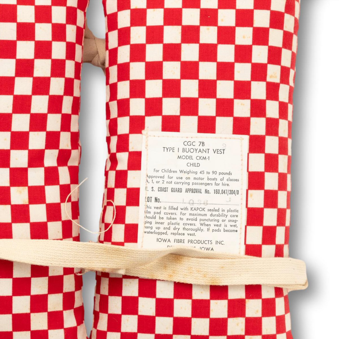 Checkered Life Vest, Child Size