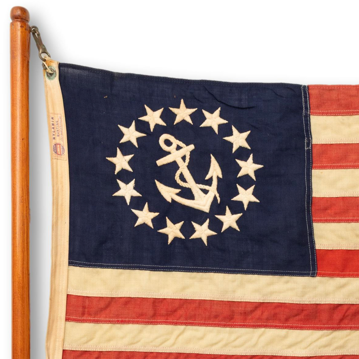 Large Ensign on Pole