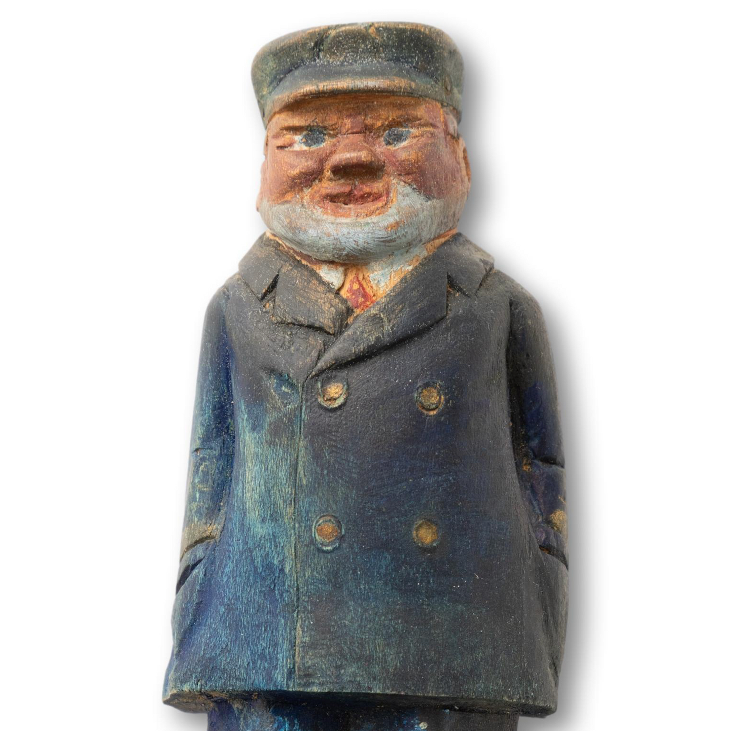 Captain in Navy Coat
