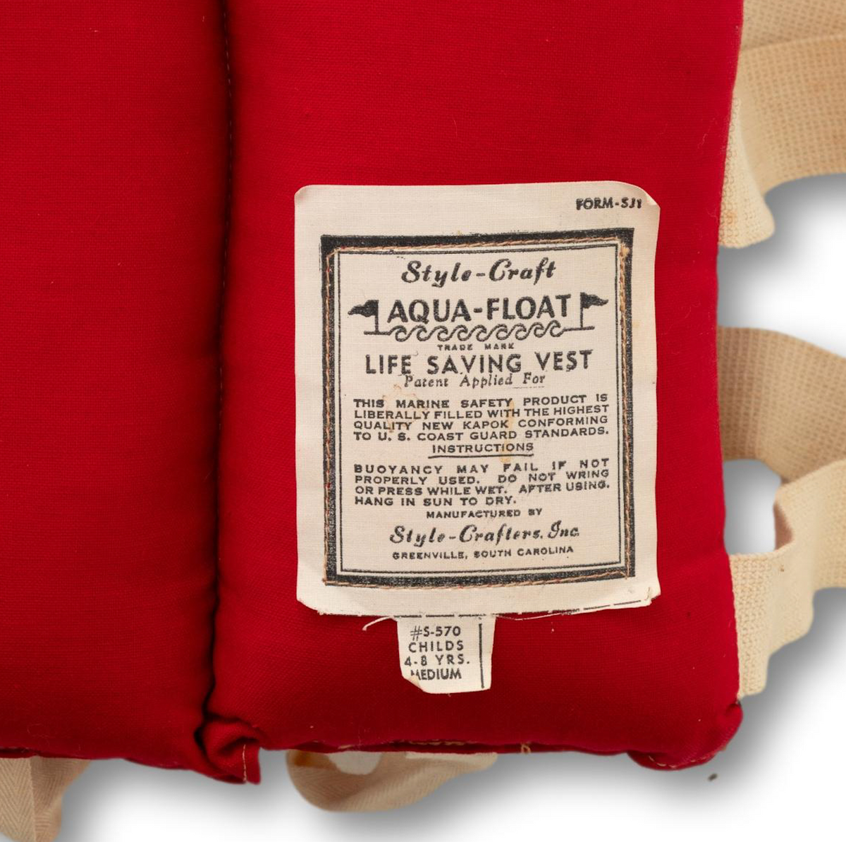 RARE Aqua-Float Life Vest