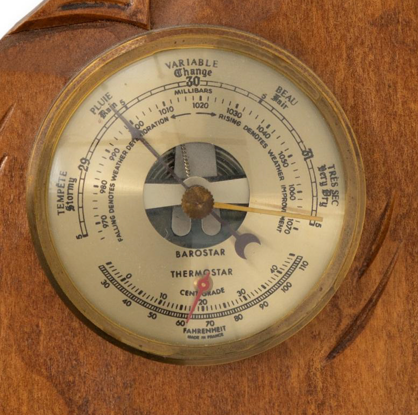 Sea Captain Thermometer/Barometer