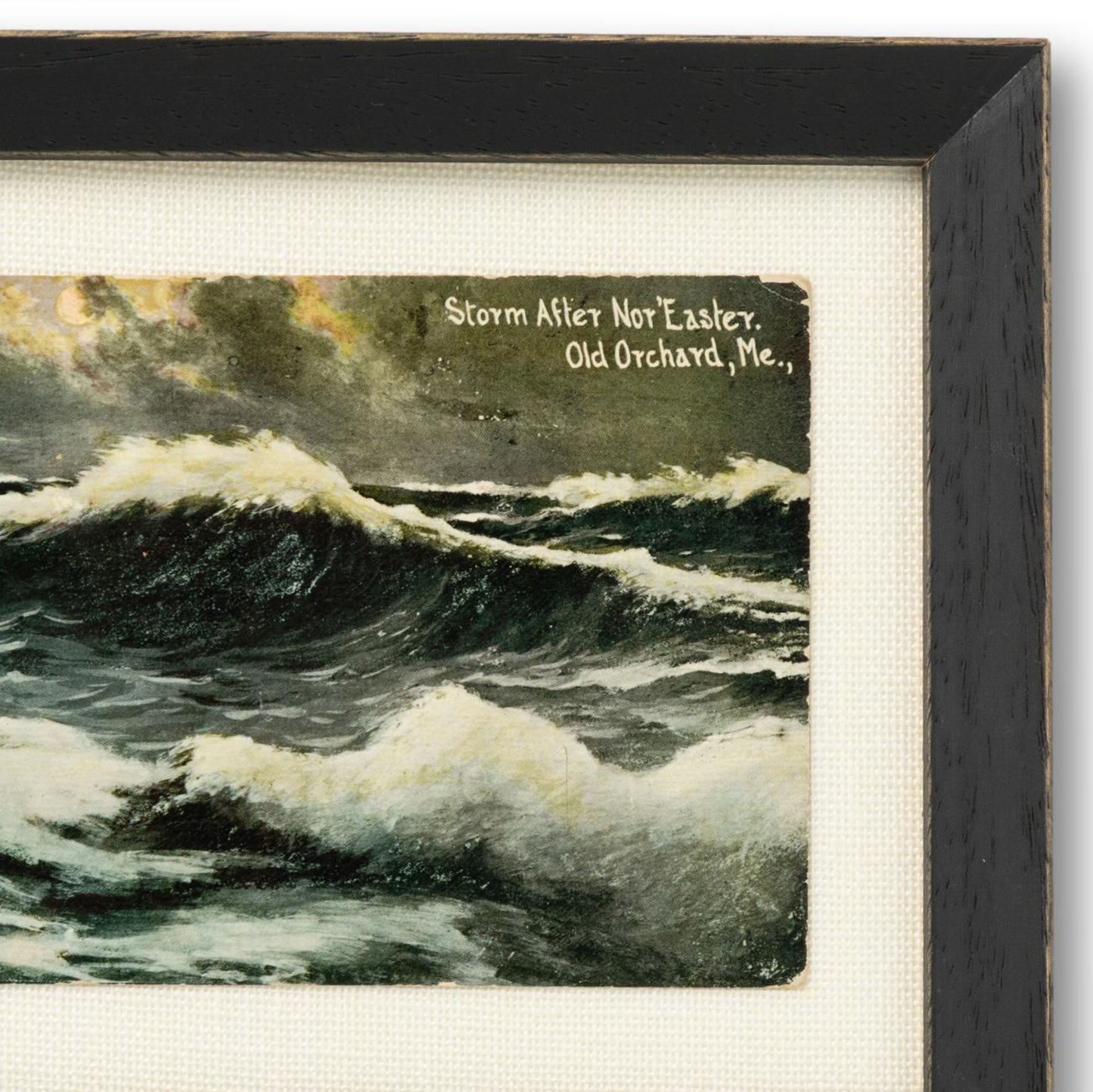 Framed Old Orchard Seascape Postcard