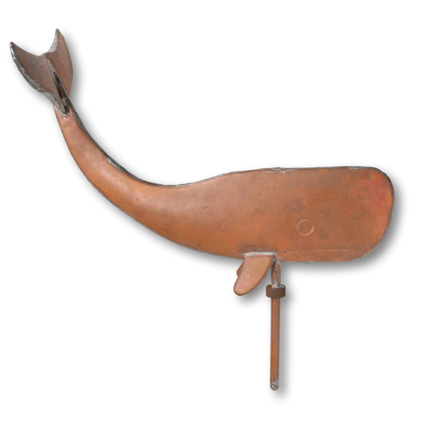 Copper Whale Weathervane Topper