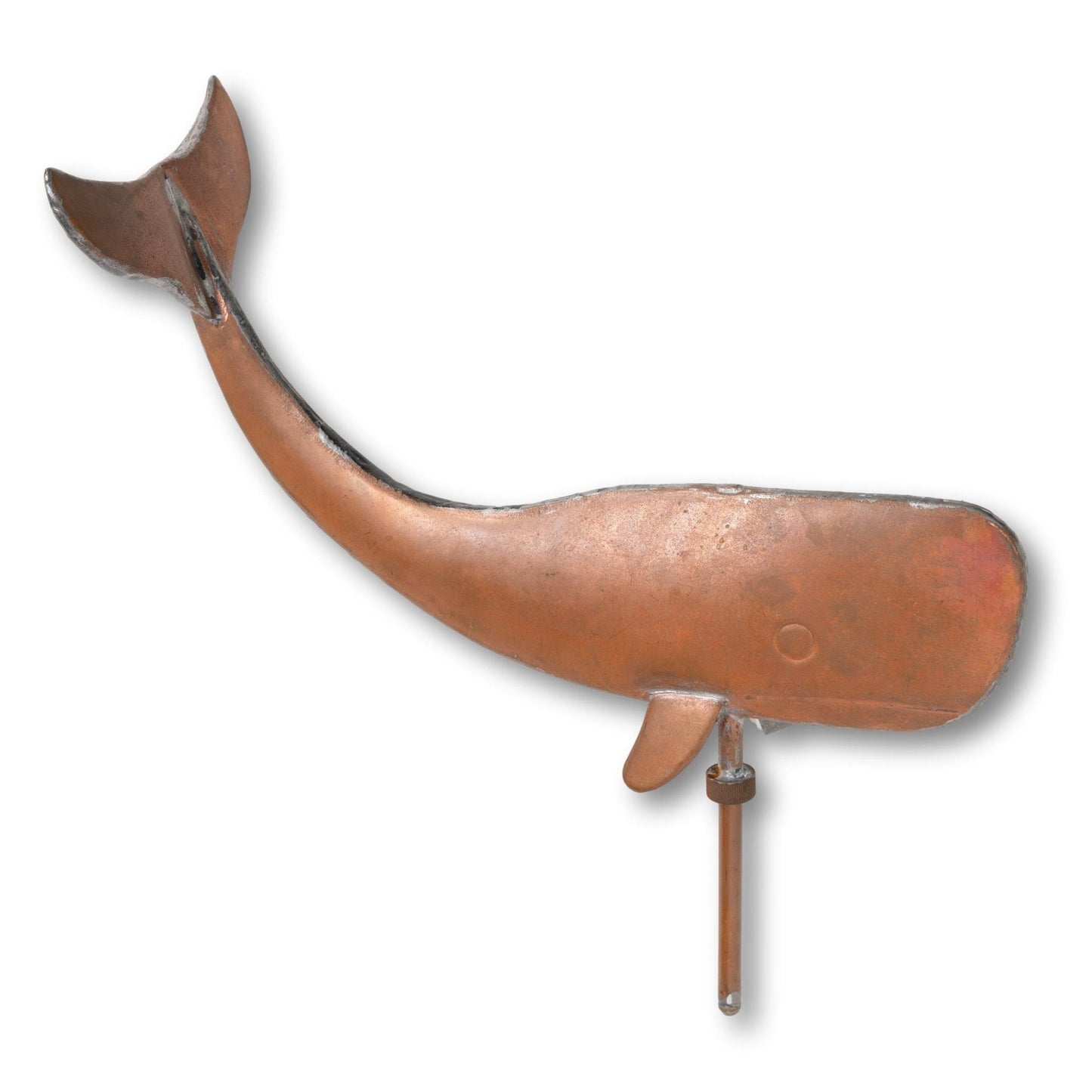 Copper Whale Weathervane Topper
