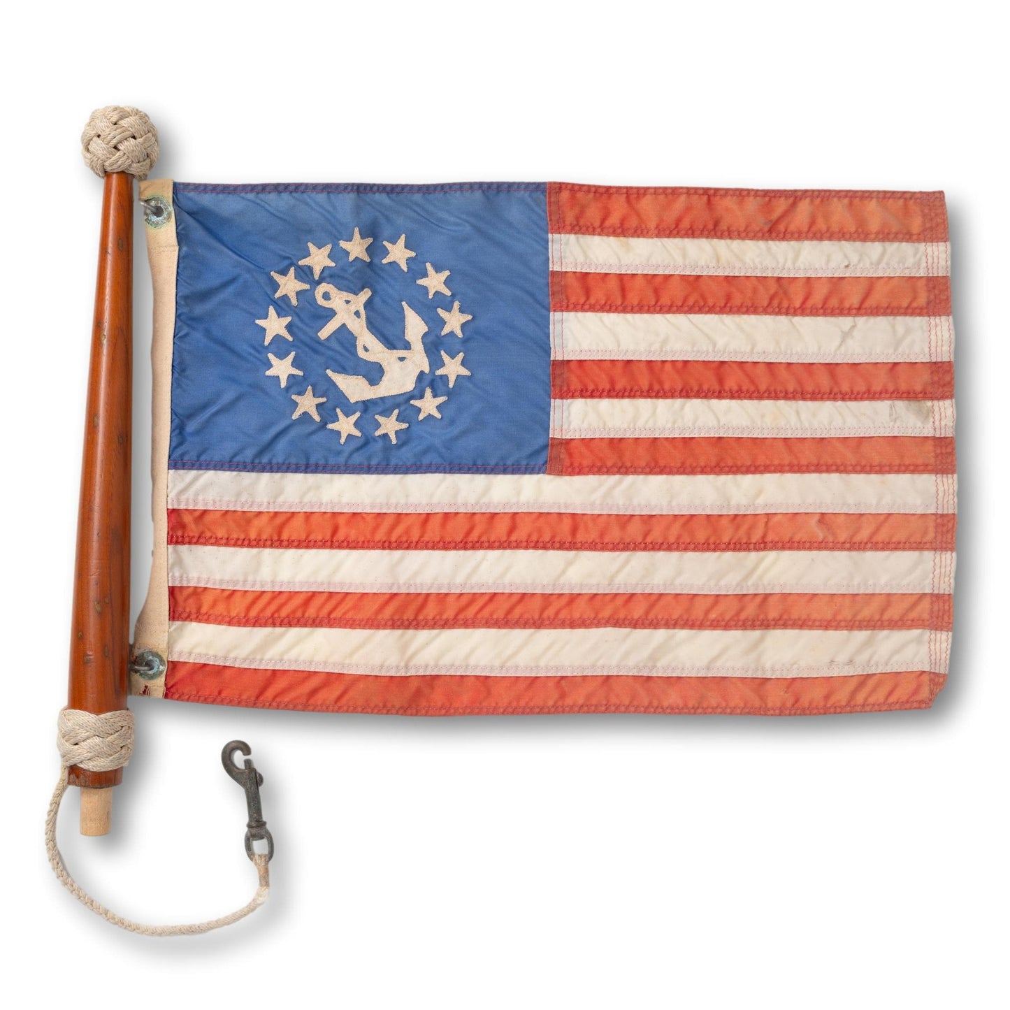 Yacht Ensign on Pole with Ropework