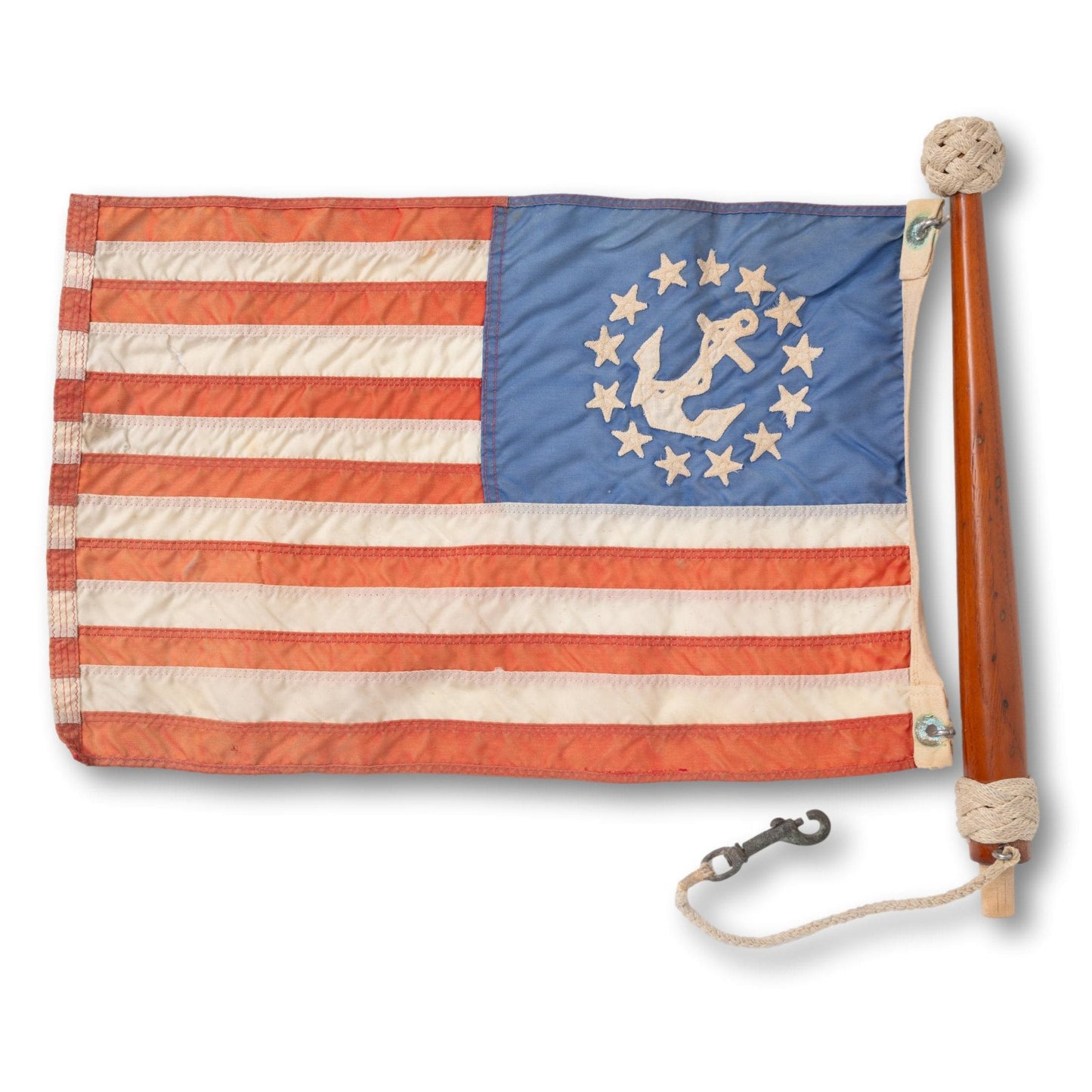 Yacht Ensign on Pole with Ropework