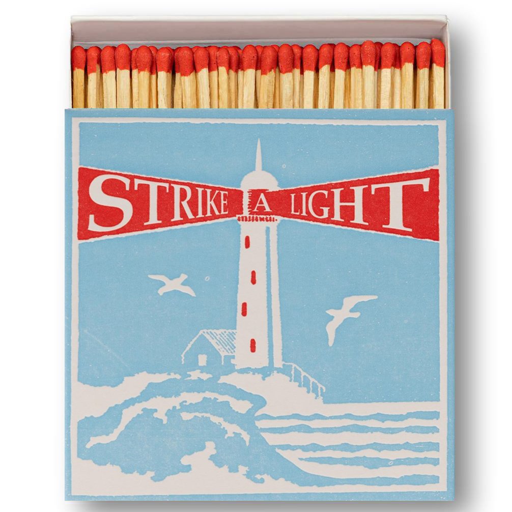 "Strike a Light" Lighthouse Safety Matches (Coffee Table Size)
