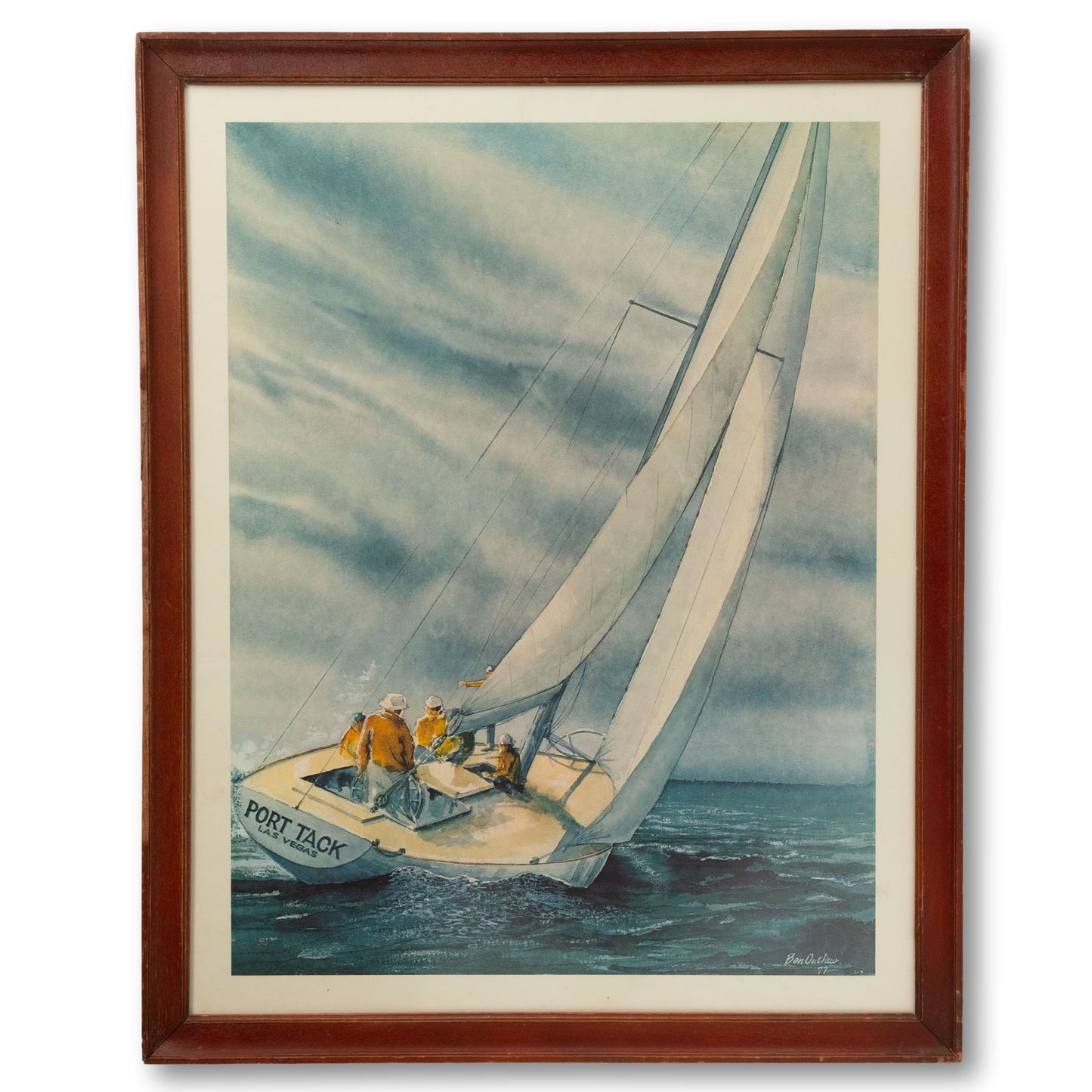 Framed "Port Tack" Poster