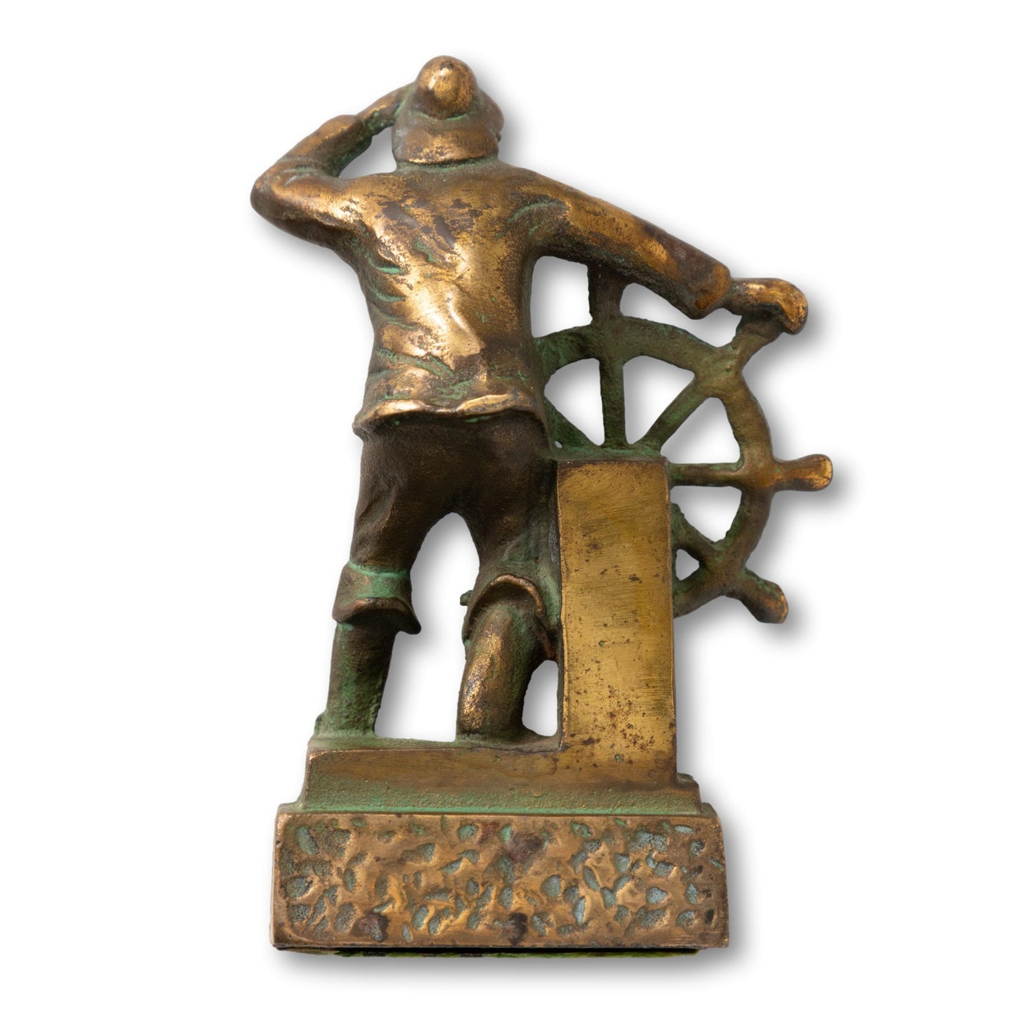 Small Gloucester Fisherman at the Wheel