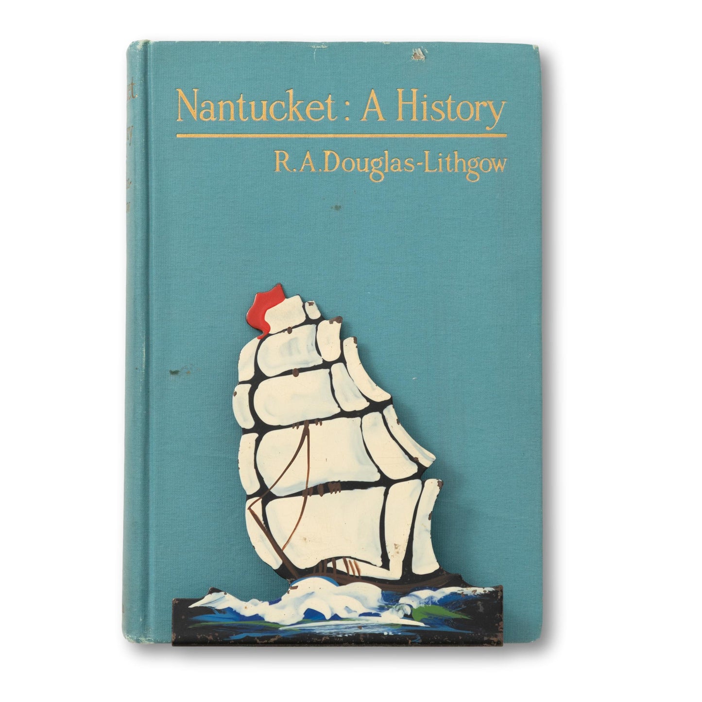 Painted Ship Bookends