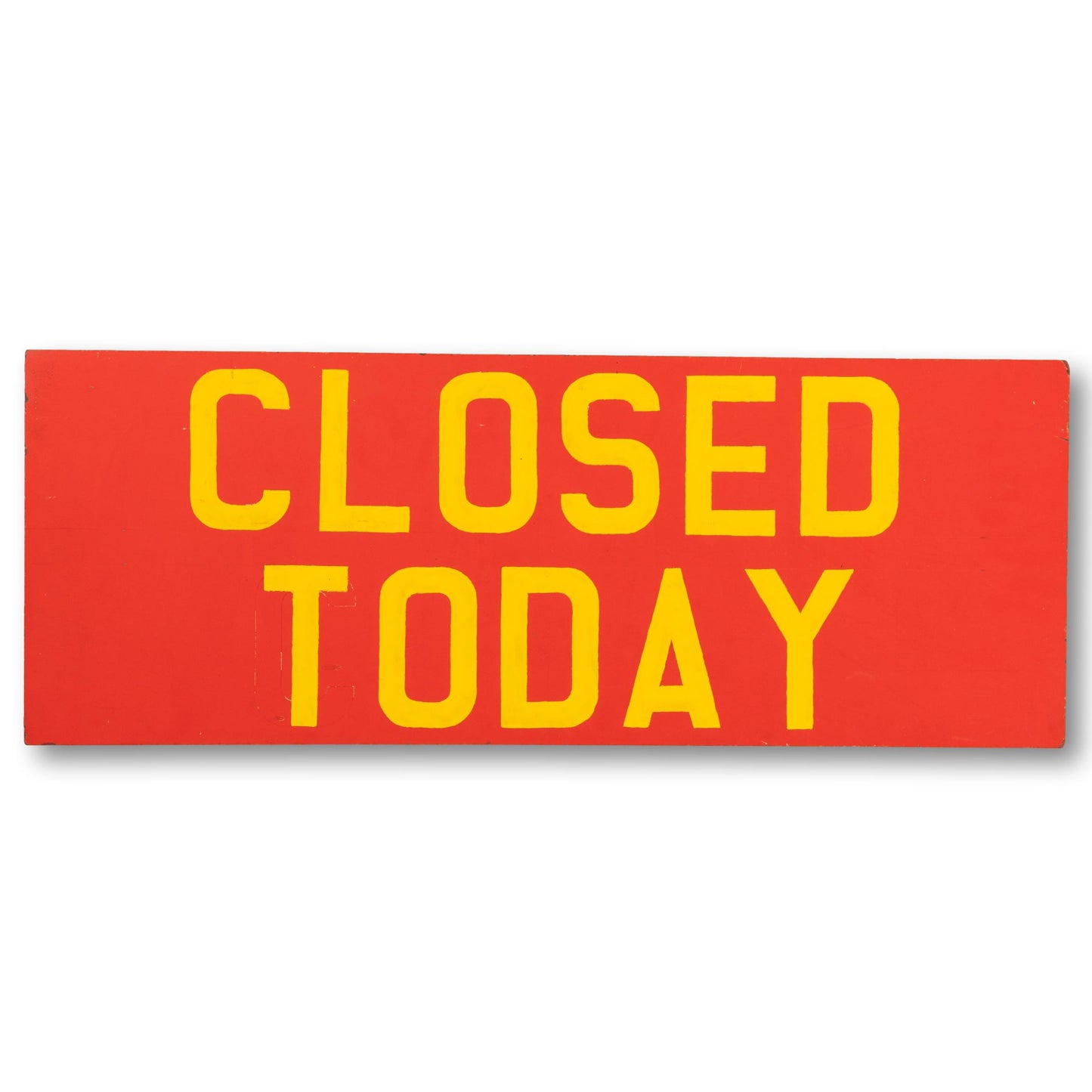 "SEPTEMBER" and "Closed Today" Sign