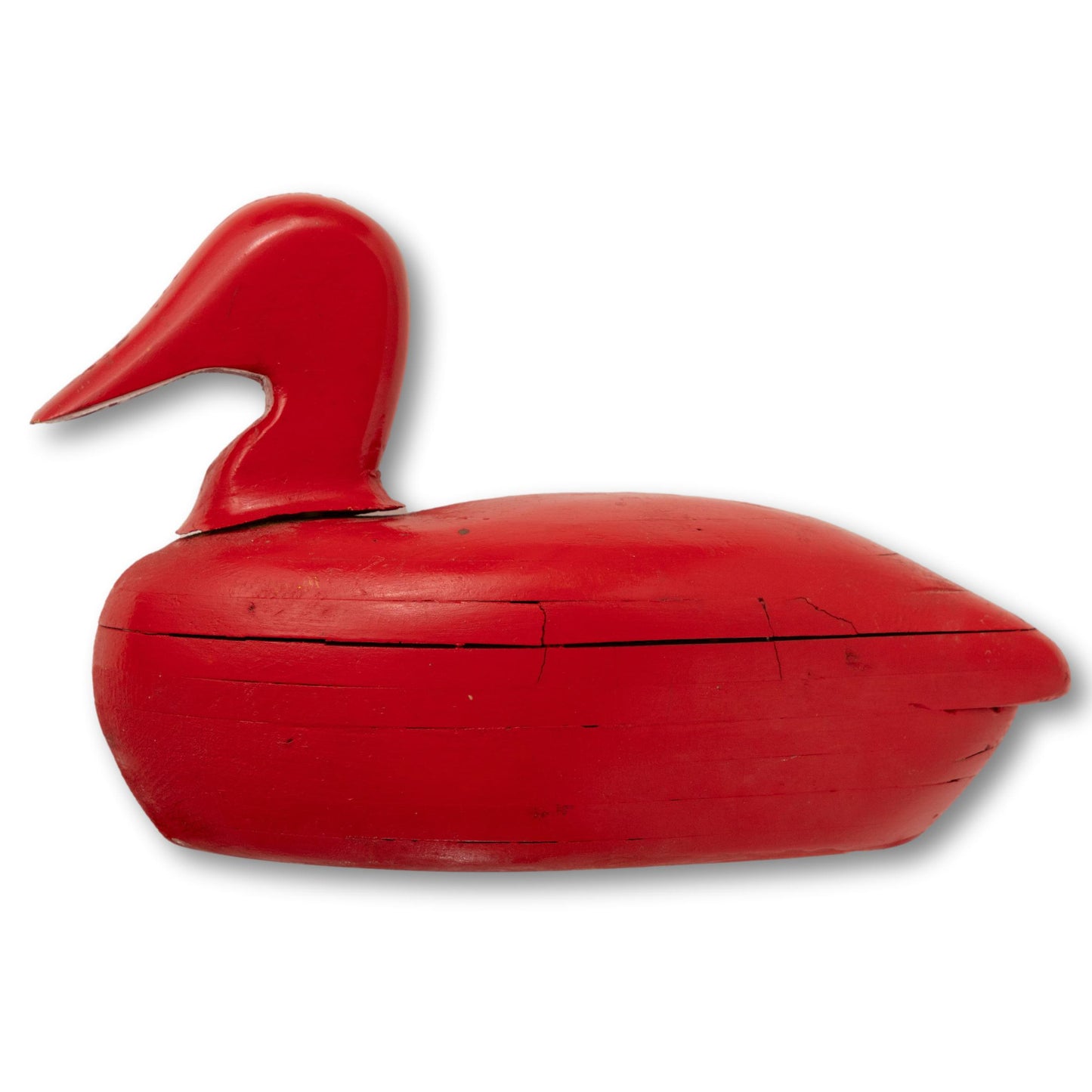 Large Red Duck Decoy