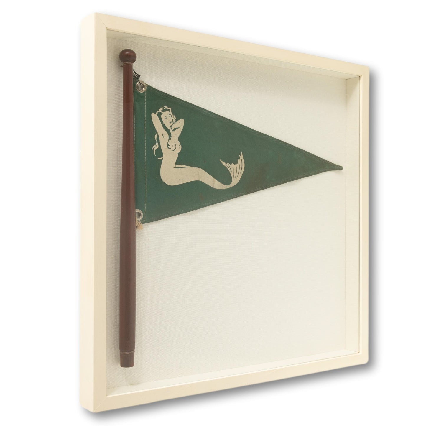 Mermaid Flag in Shadow Box