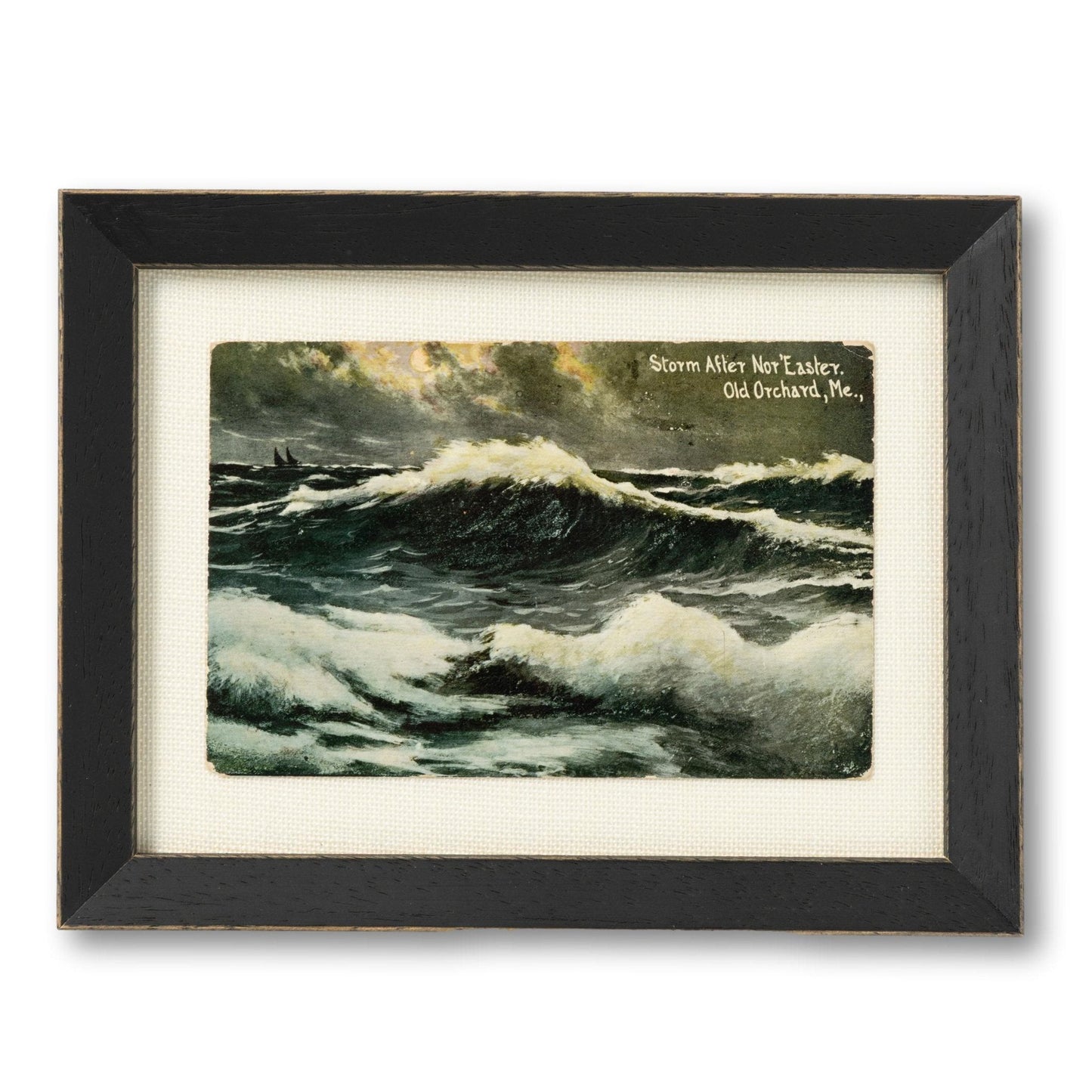 Framed Old Orchard Seascape Postcard