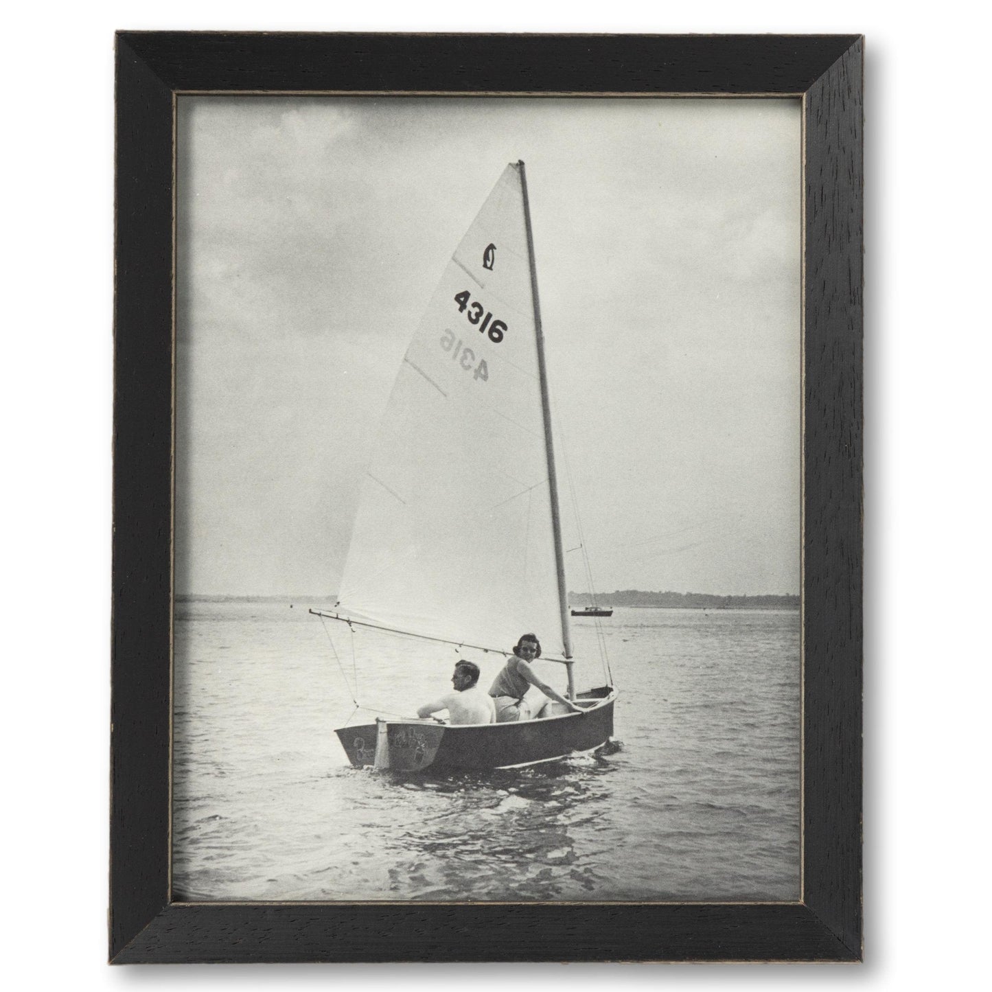 B&W Sailboat Photo